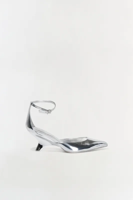 Vixen Metallic Leather Wedge made by Simkhai