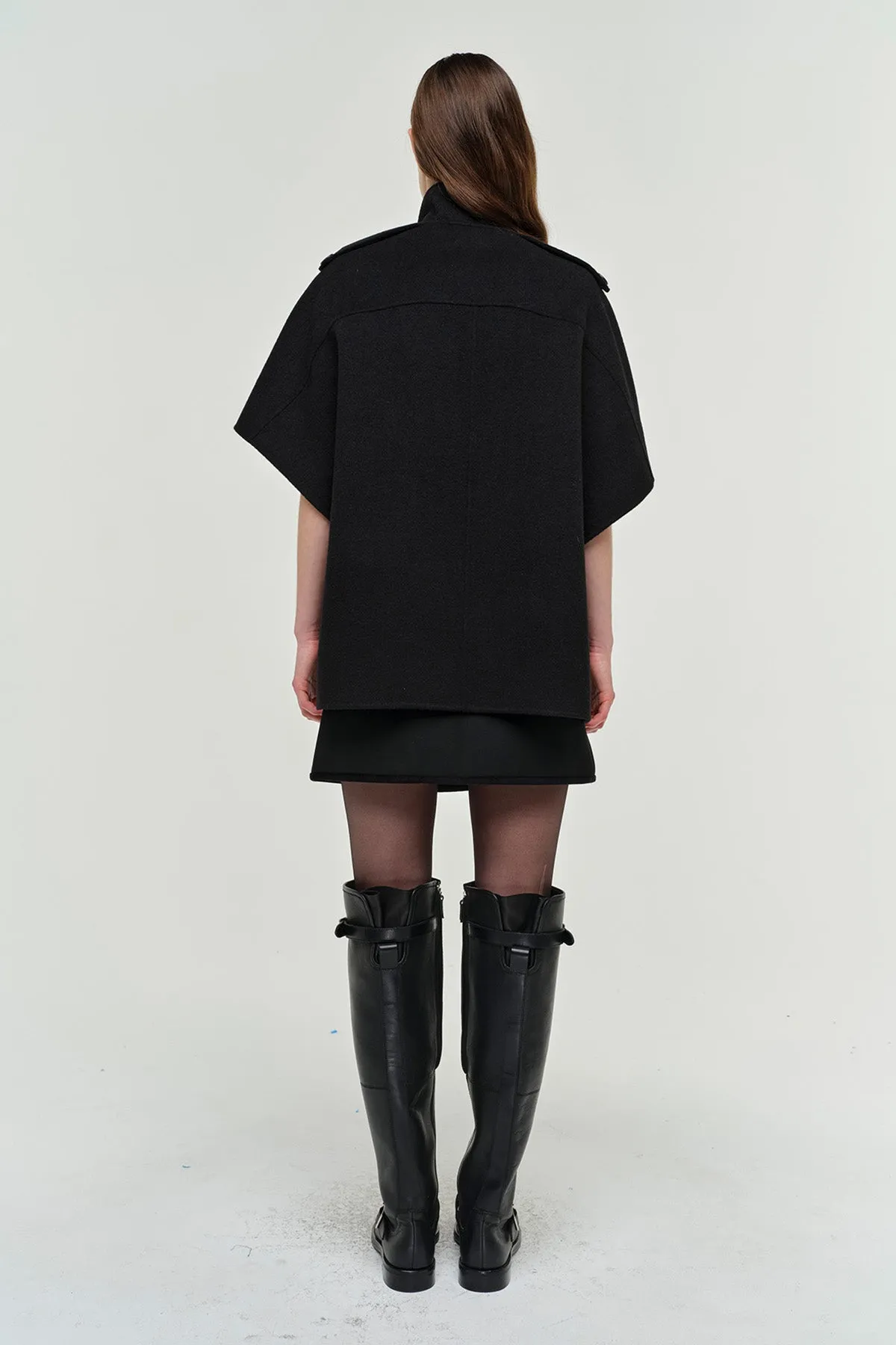 Jones Wool Cape Jacket sold by Simkhai product image thumbnail 4