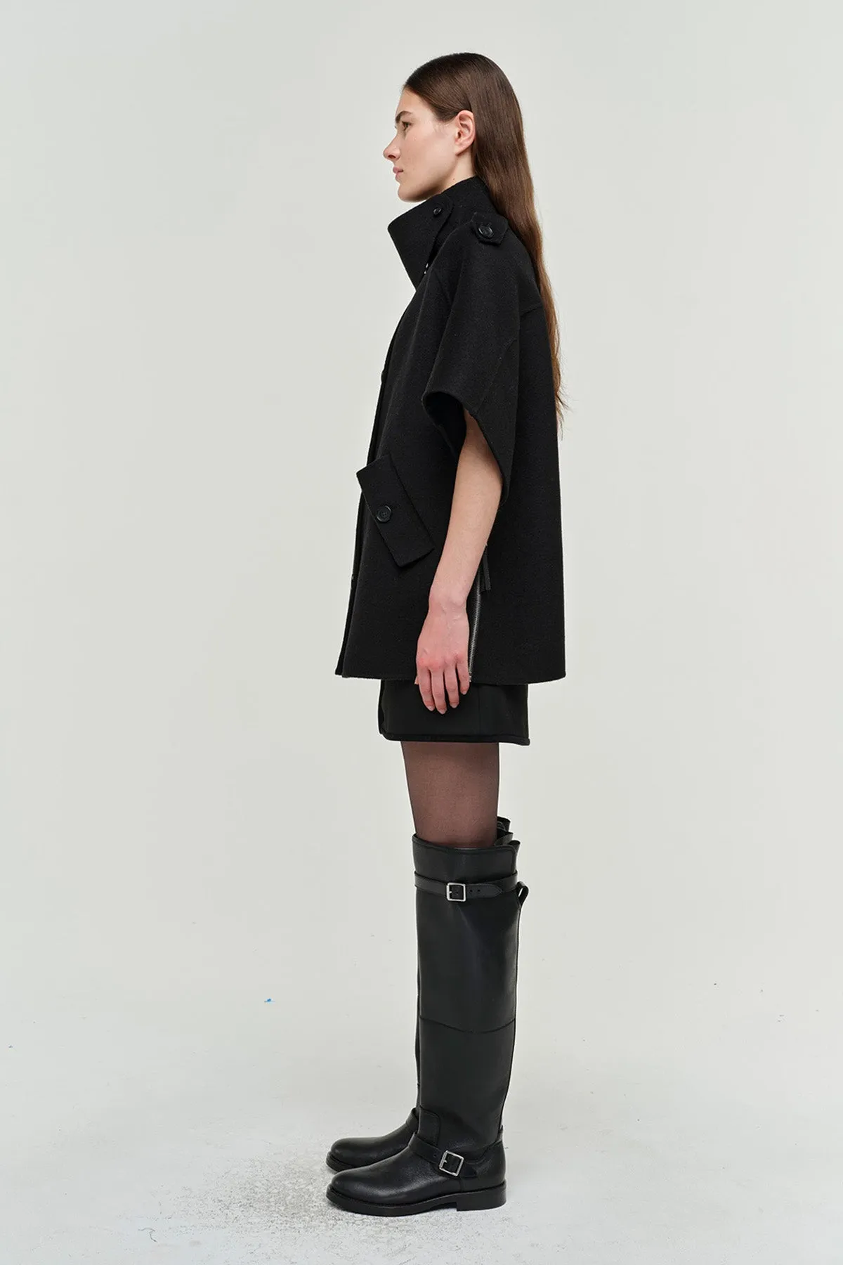 Jones Wool Cape Jacket sold by Simkhai product image thumbnail 3