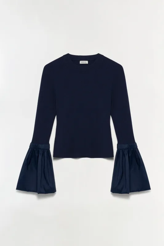 Agata Taffeta Knit Top sold by Simkhai