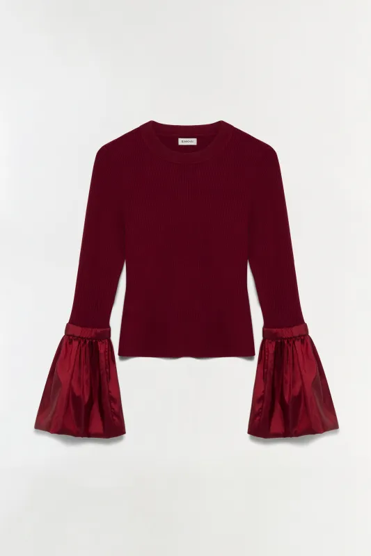 Agata Taffeta Knit Top sold by Simkhai