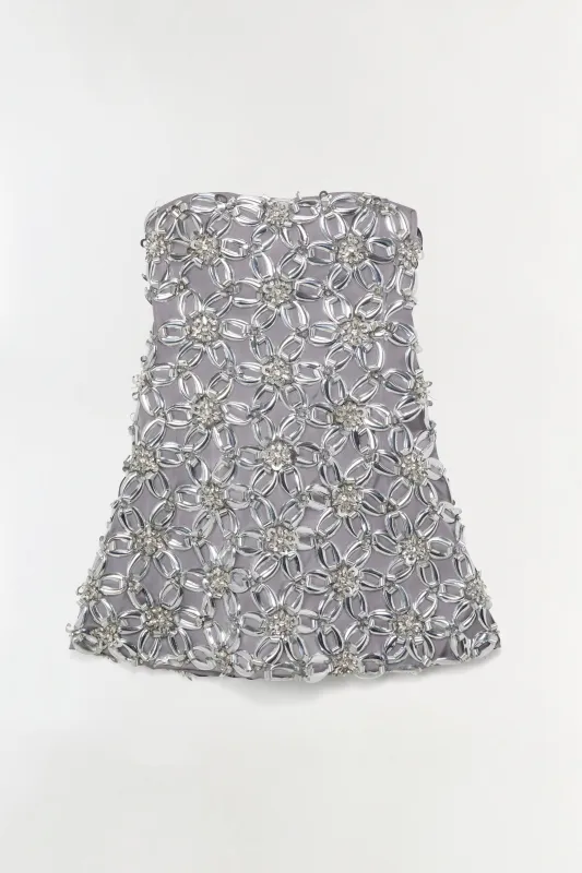 Vandelia Embellished Mini Dress made by Simkhai