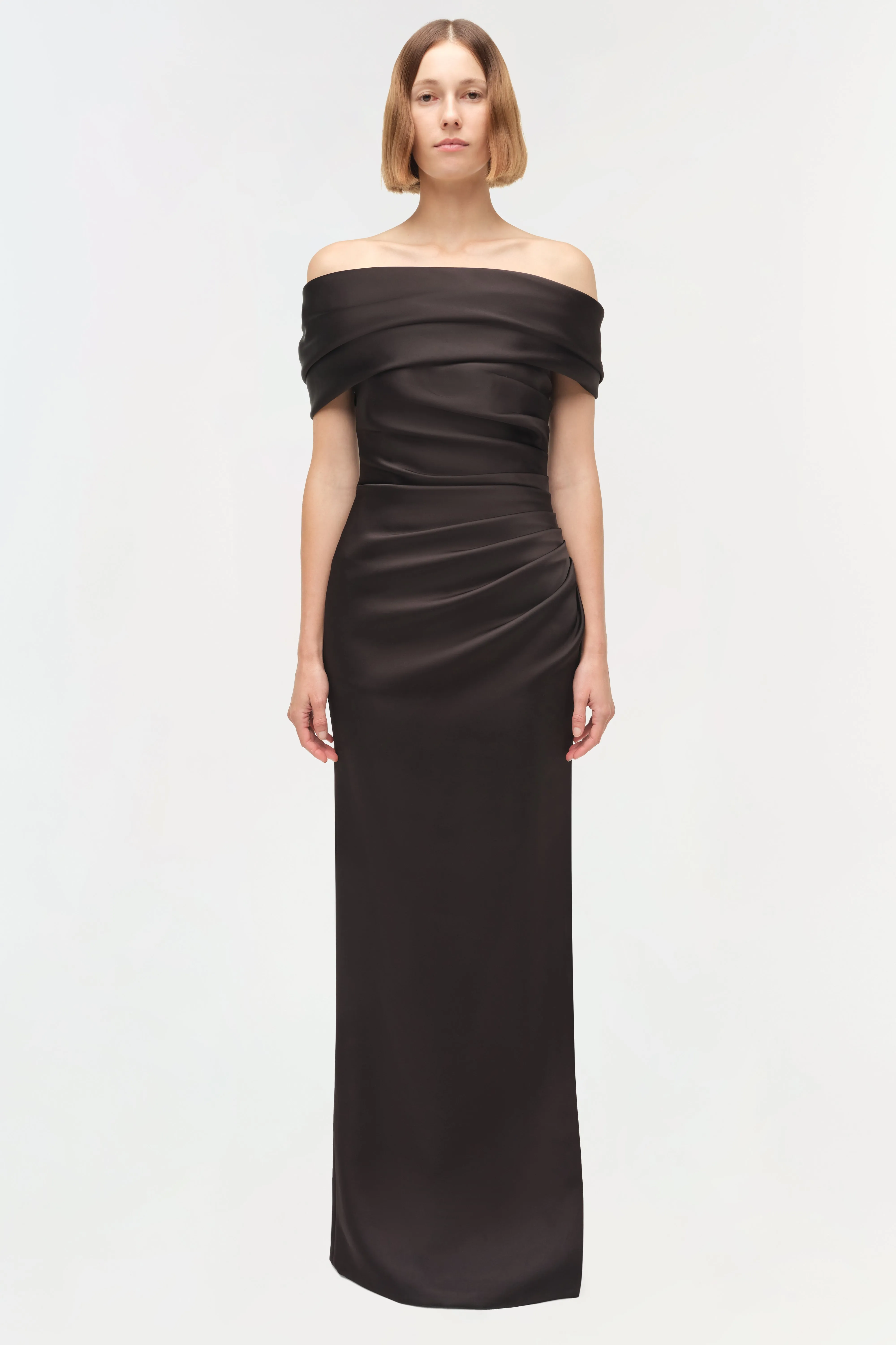 Valencia Draped Satin Gown sold by Simkhai product image thumbnail 2