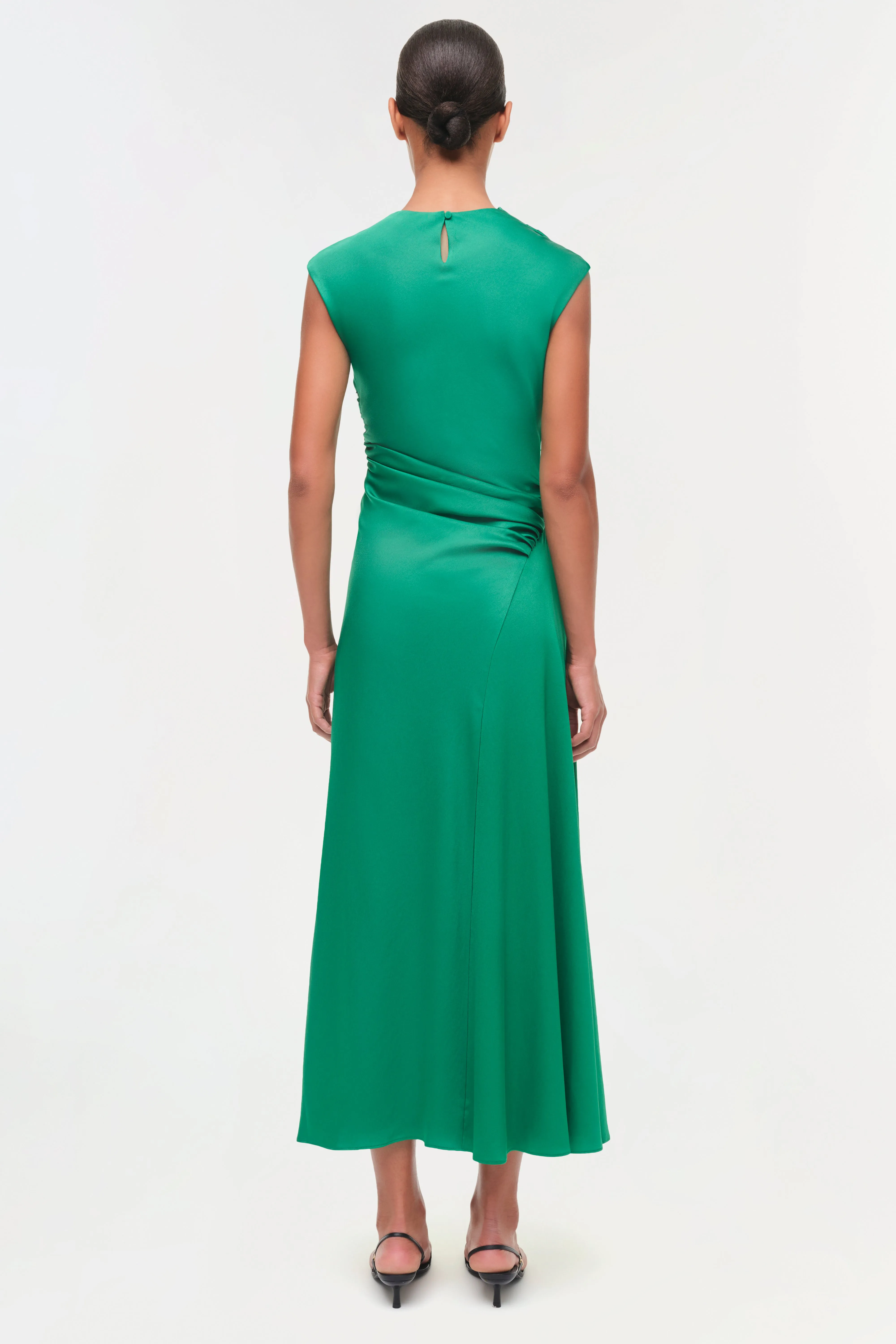 Burke Draped Satin Midi Dress sold by Simkhai product image thumbnail 5