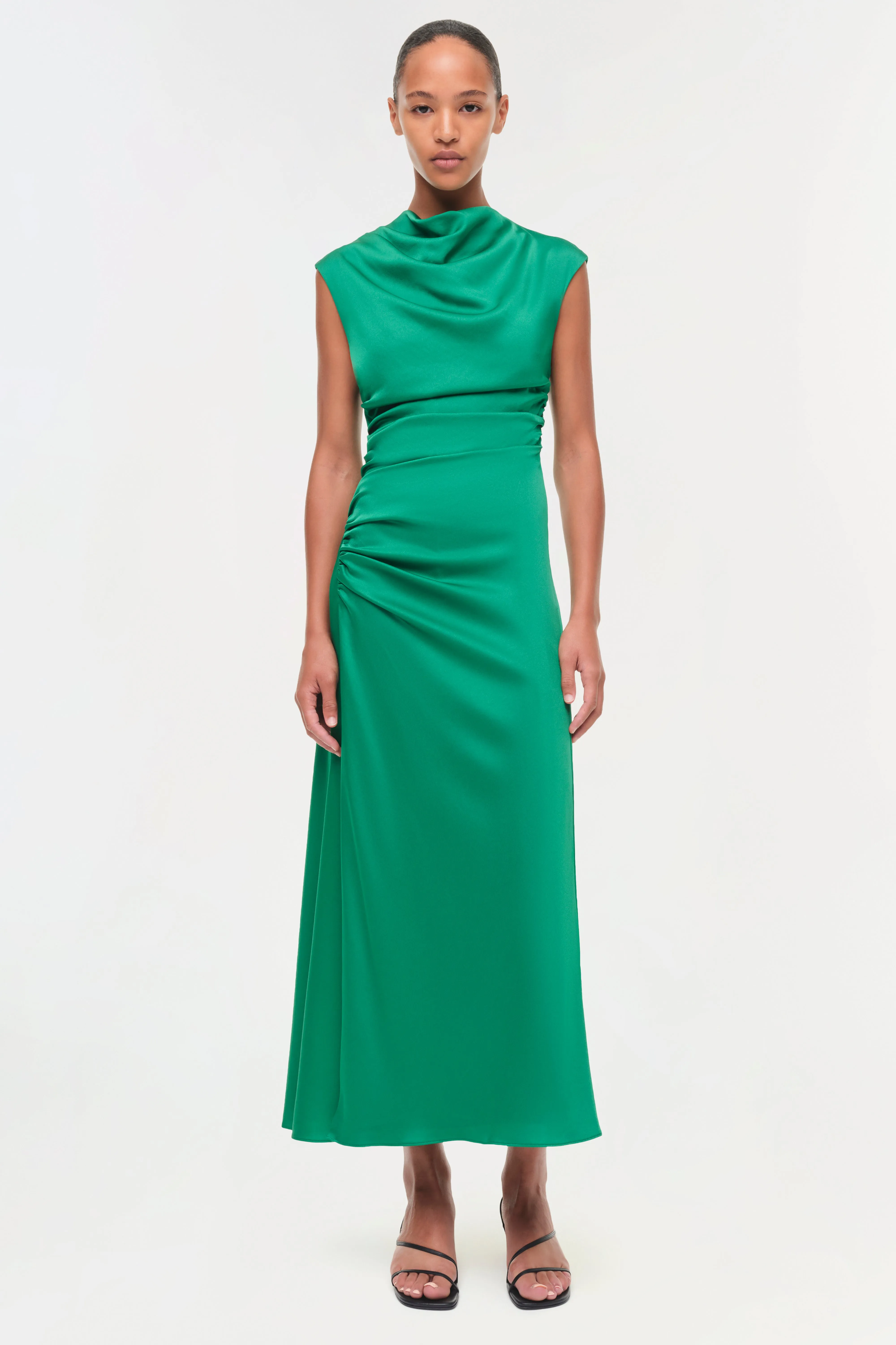 Burke Draped Satin Midi Dress sold by Simkhai product image thumbnail 2