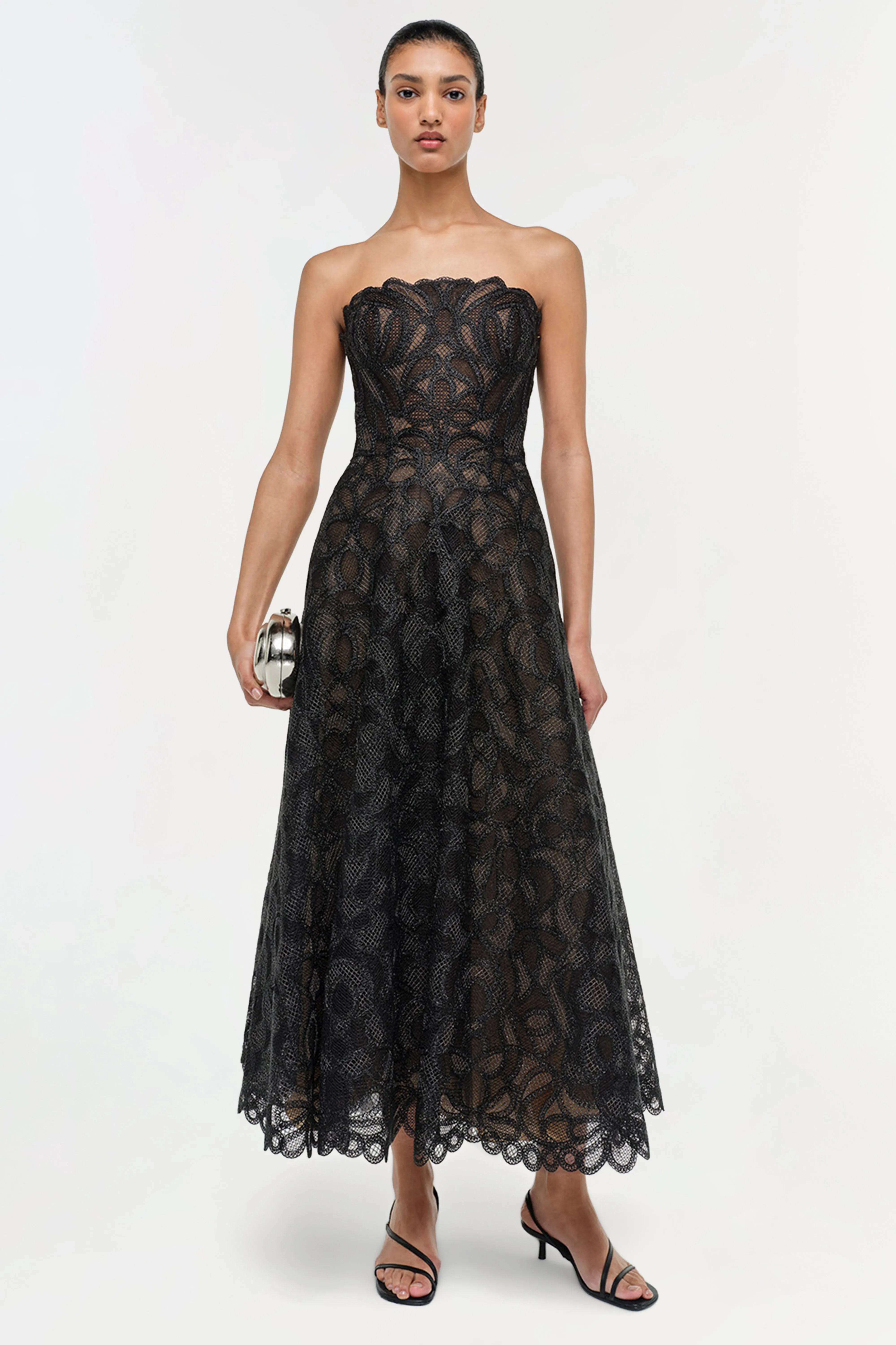Elvina Gilded Lace Midi Dress sold by Simkhai product image thumbnail 2
