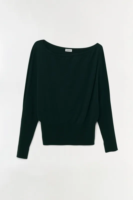 Lavina Off Shoulder Sweater made by Simkhai