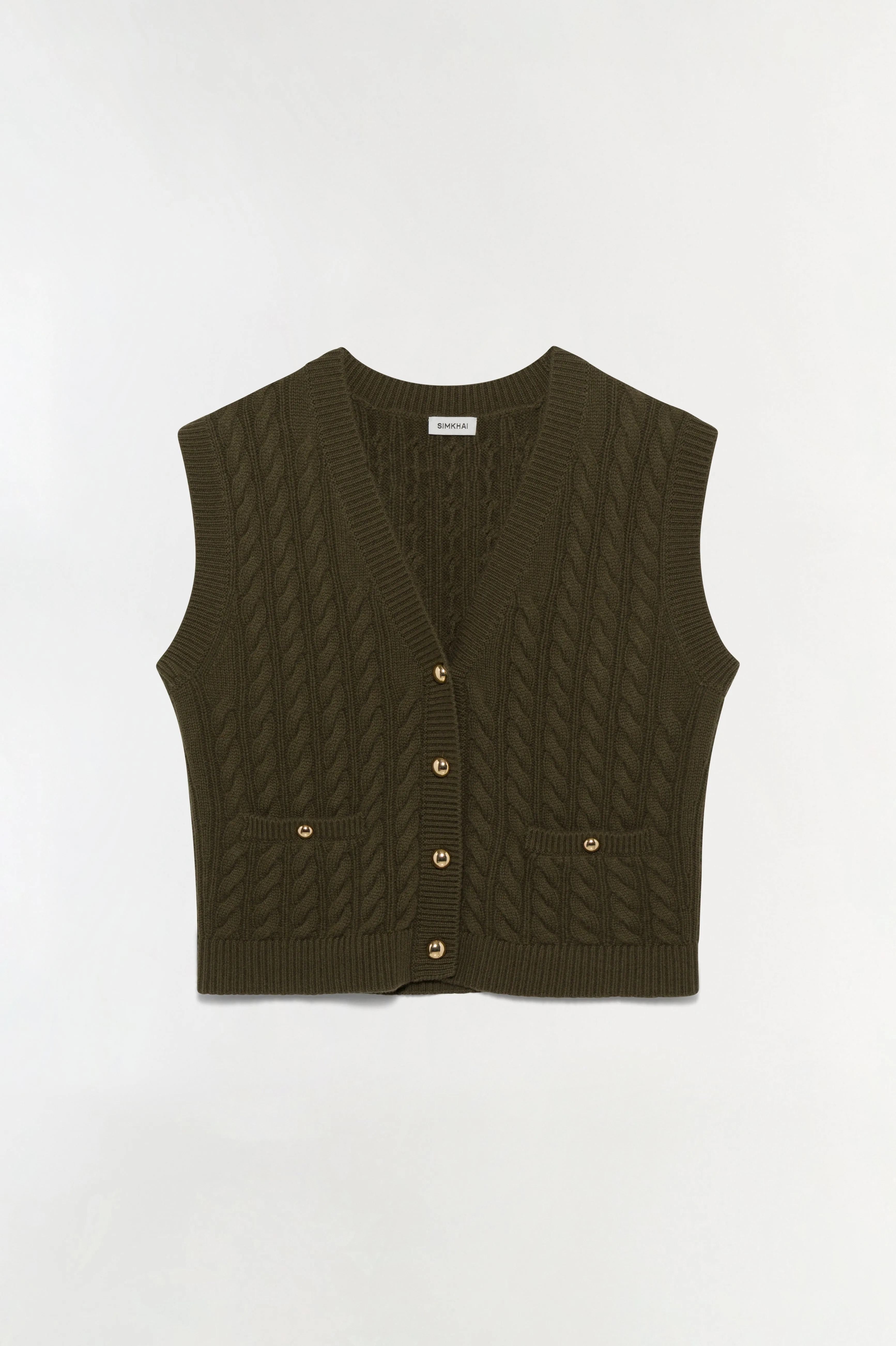 Perrie Cashmere Vest sold by Simkhai