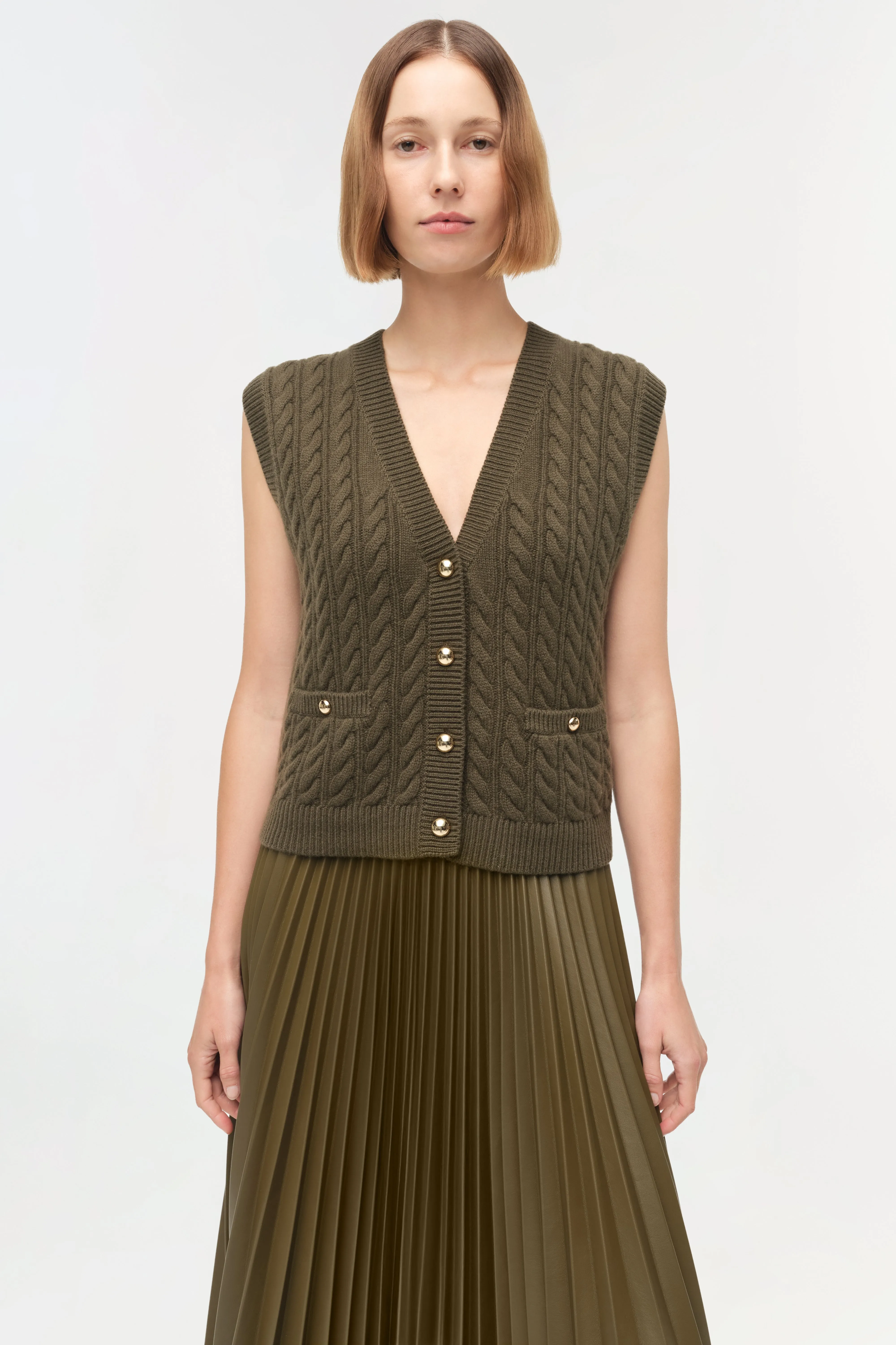 Perrie Cashmere Vest sold by Simkhai product image thumbnail 3