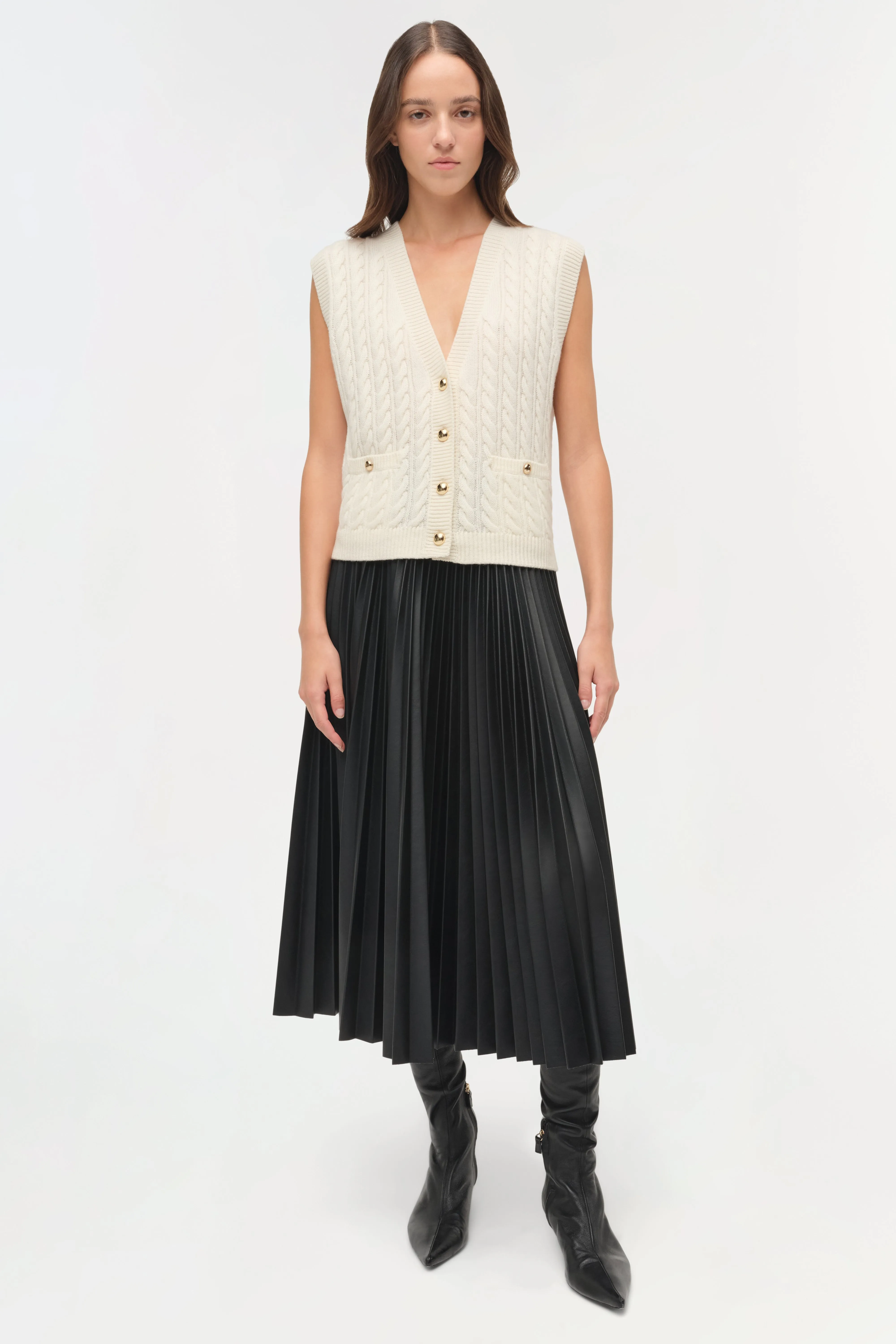 Perrie Cashmere Vest sold by Simkhai product image thumbnail 2