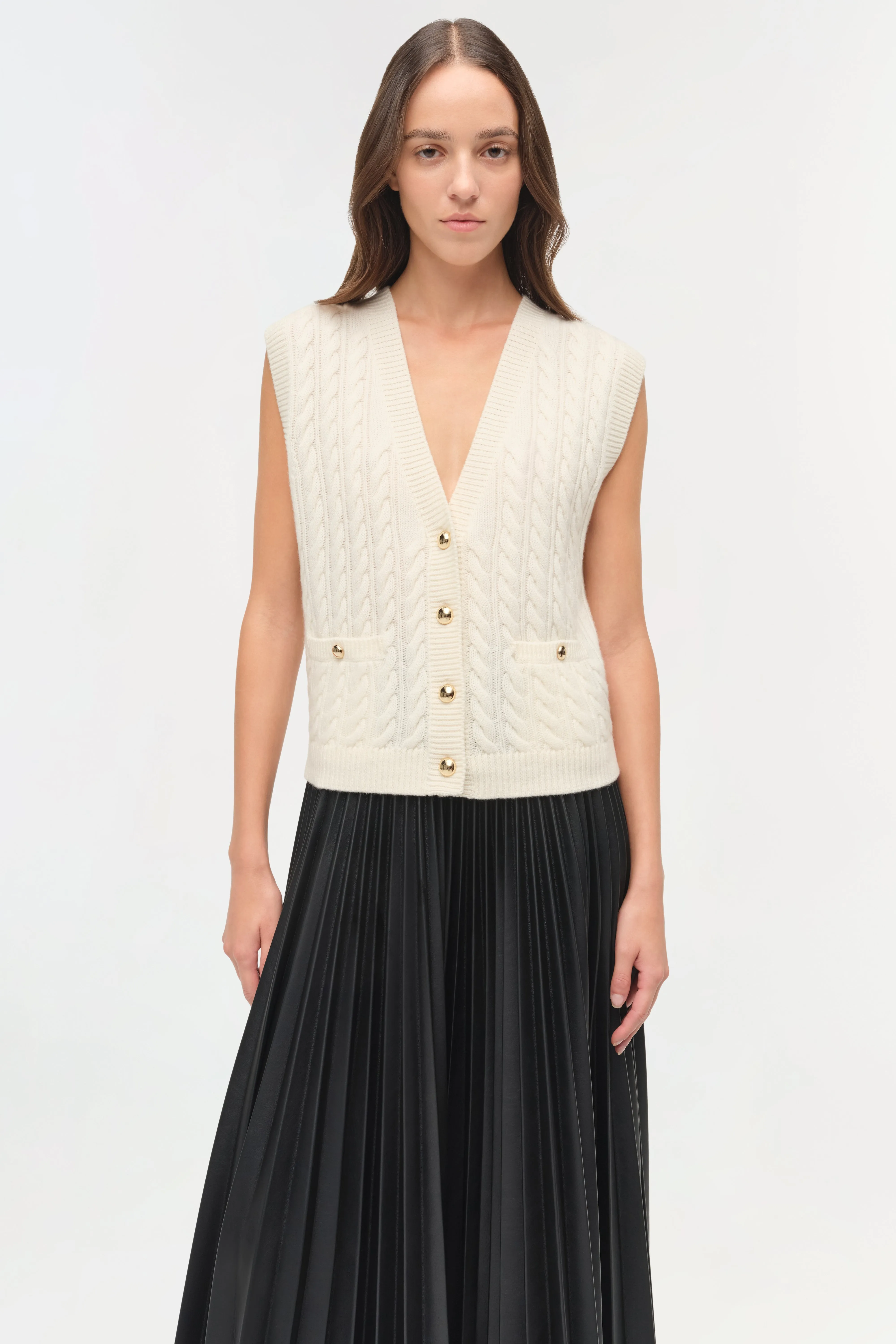 Perrie Cashmere Vest sold by Simkhai product image thumbnail 3
