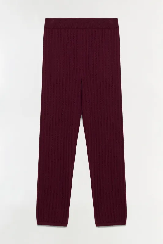 Georgia Cable Joggers sold by Simkhai