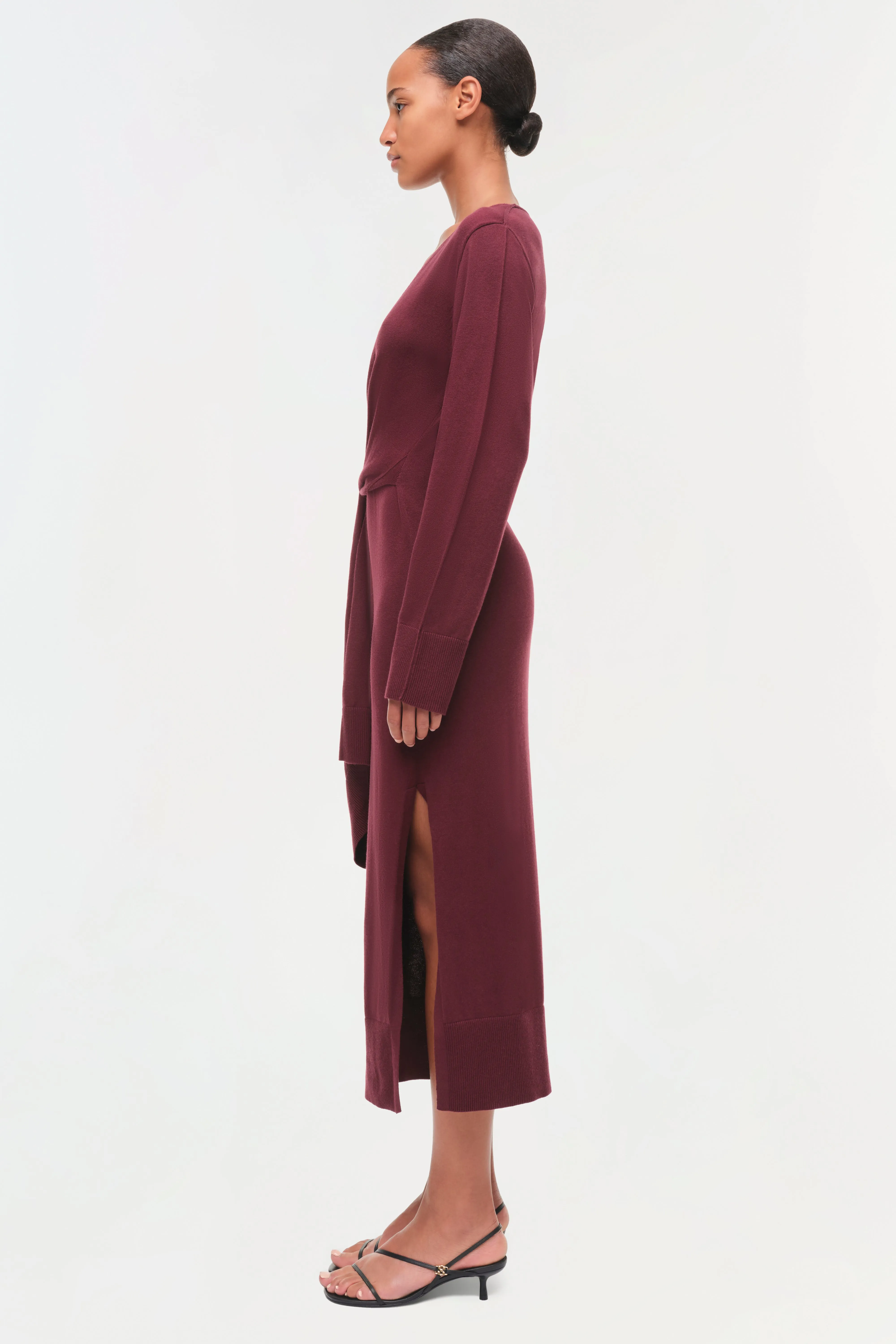 Skyla Cotton Cashmere Wrap Dress sold by Simkhai product image thumbnail 4