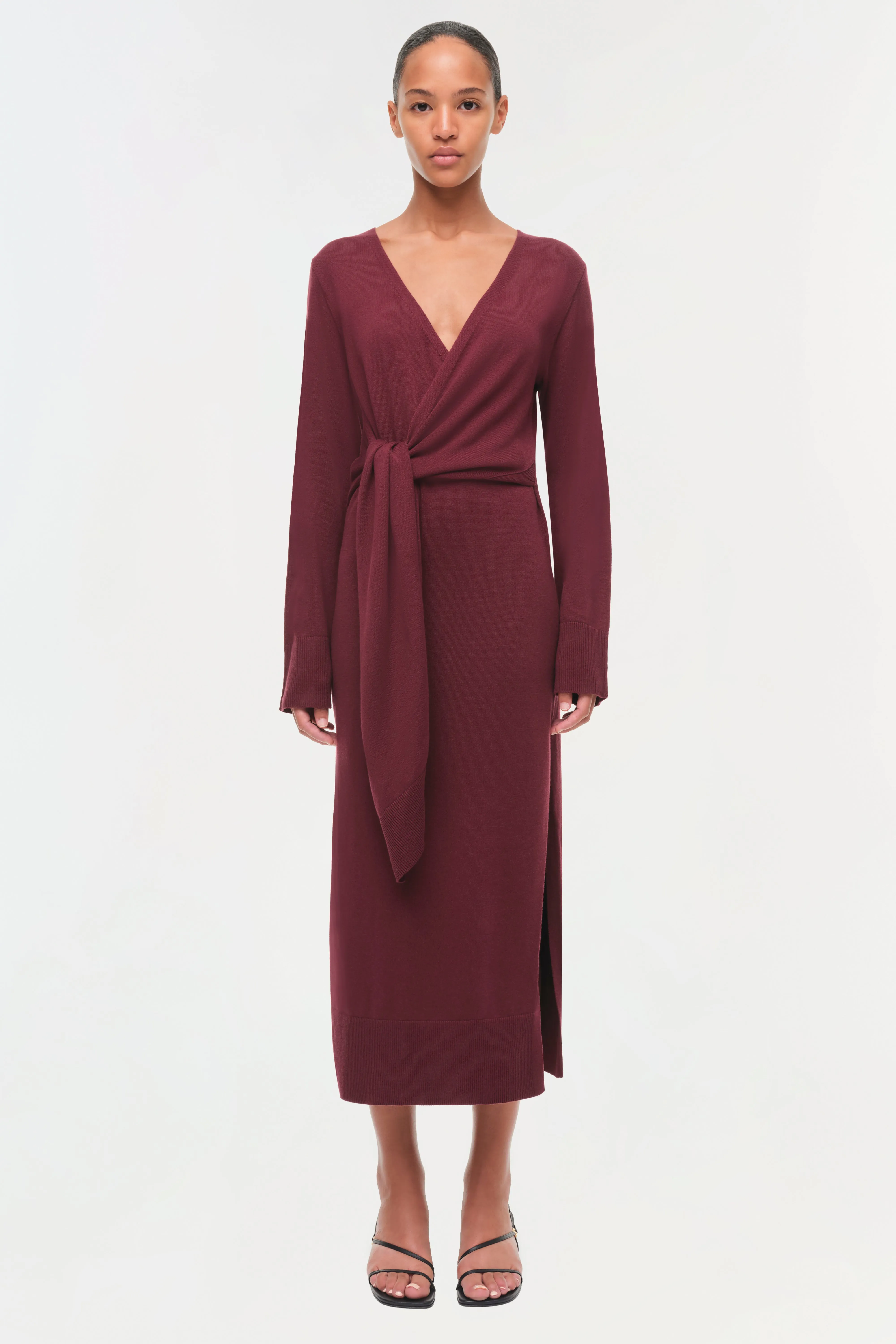 Skyla Cotton Cashmere Wrap Dress sold by Simkhai product image thumbnail 5