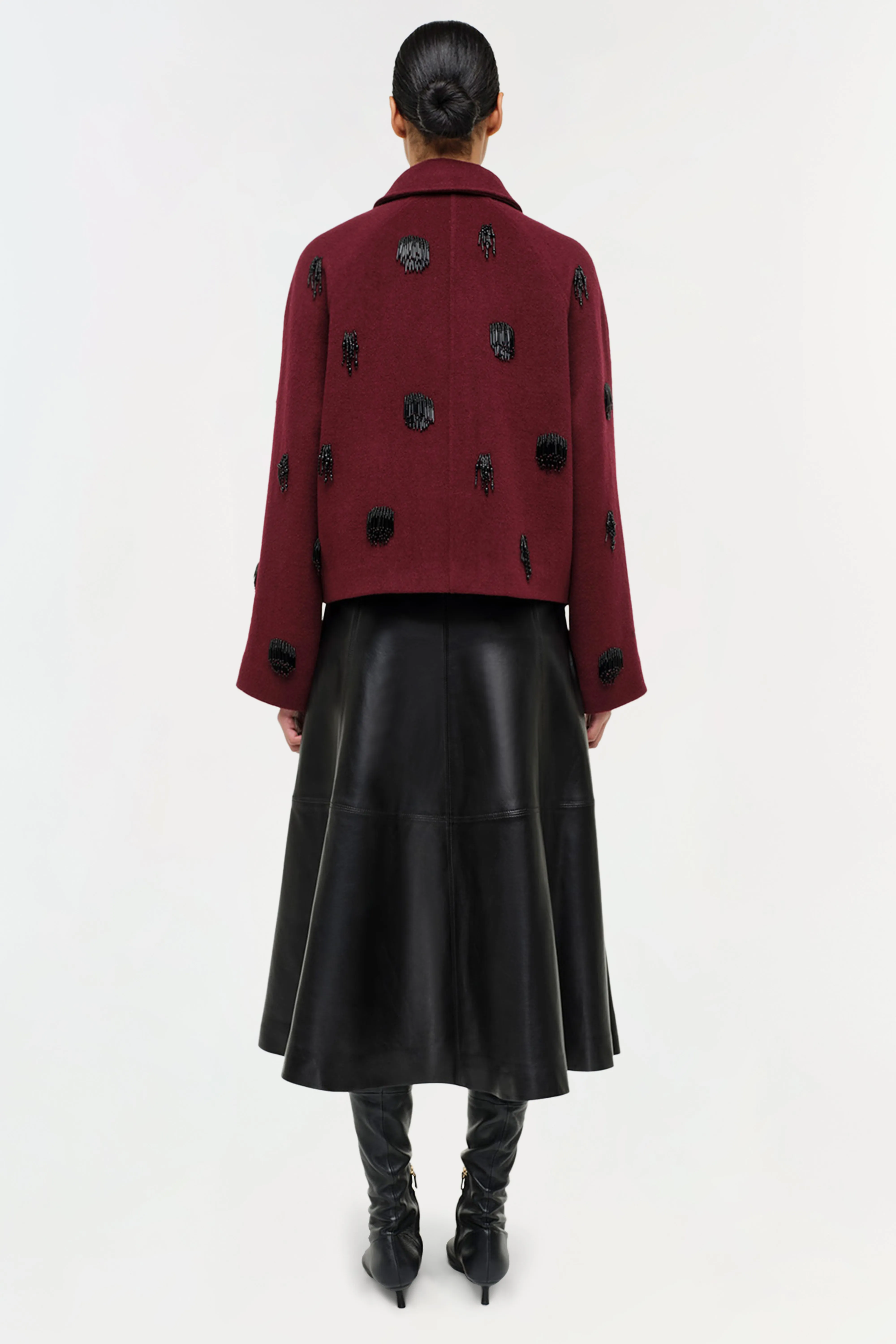 Ryma Leather Midi Skirt sold by Simkhai product image thumbnail 4