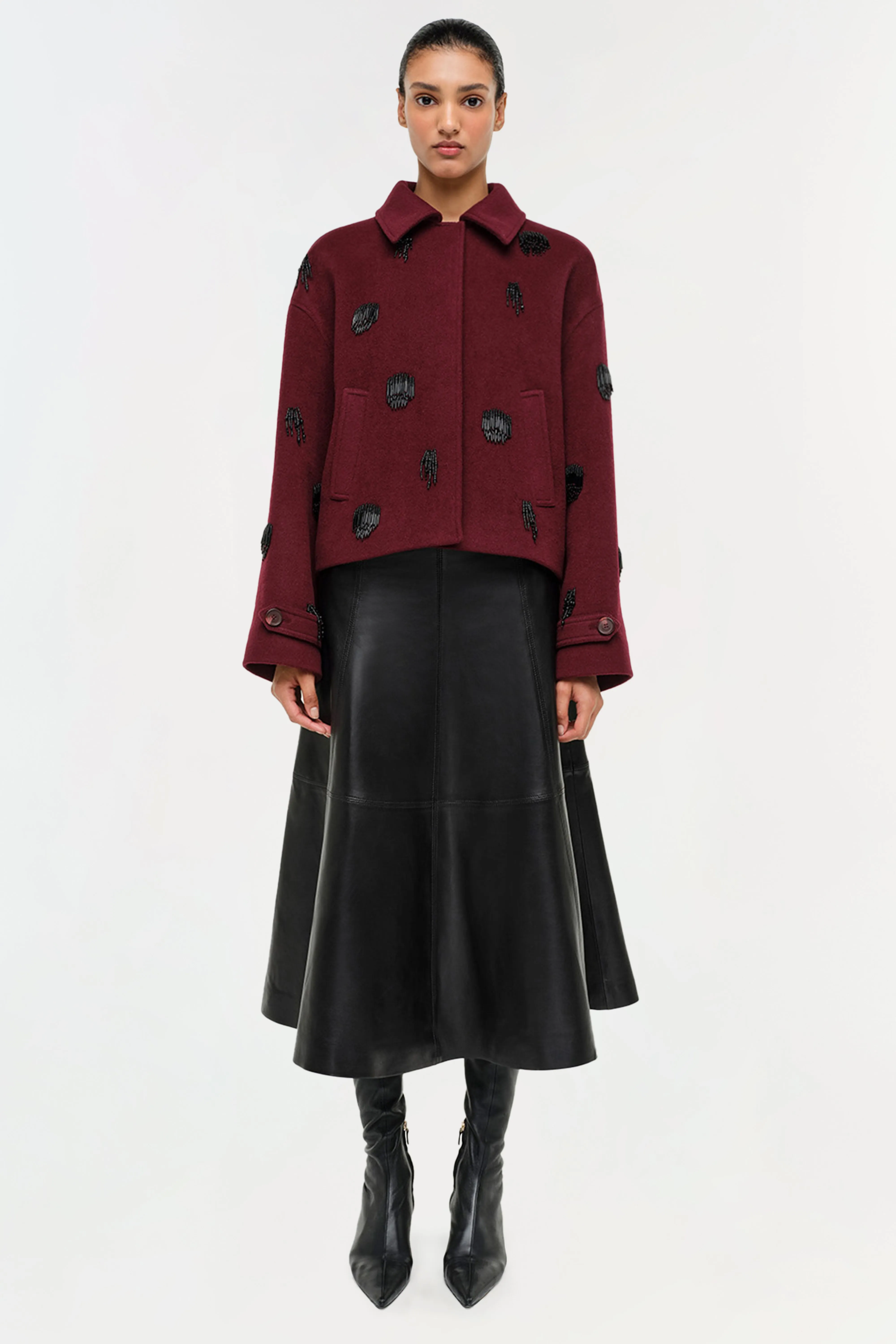 Ryma Leather Midi Skirt sold by Simkhai product image thumbnail 5