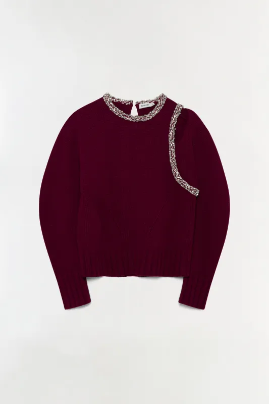 Monroe Embellished Pullover sold by Simkhai
