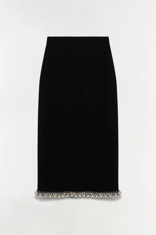 Idina Embellished Knit Skirt made by Simkhai