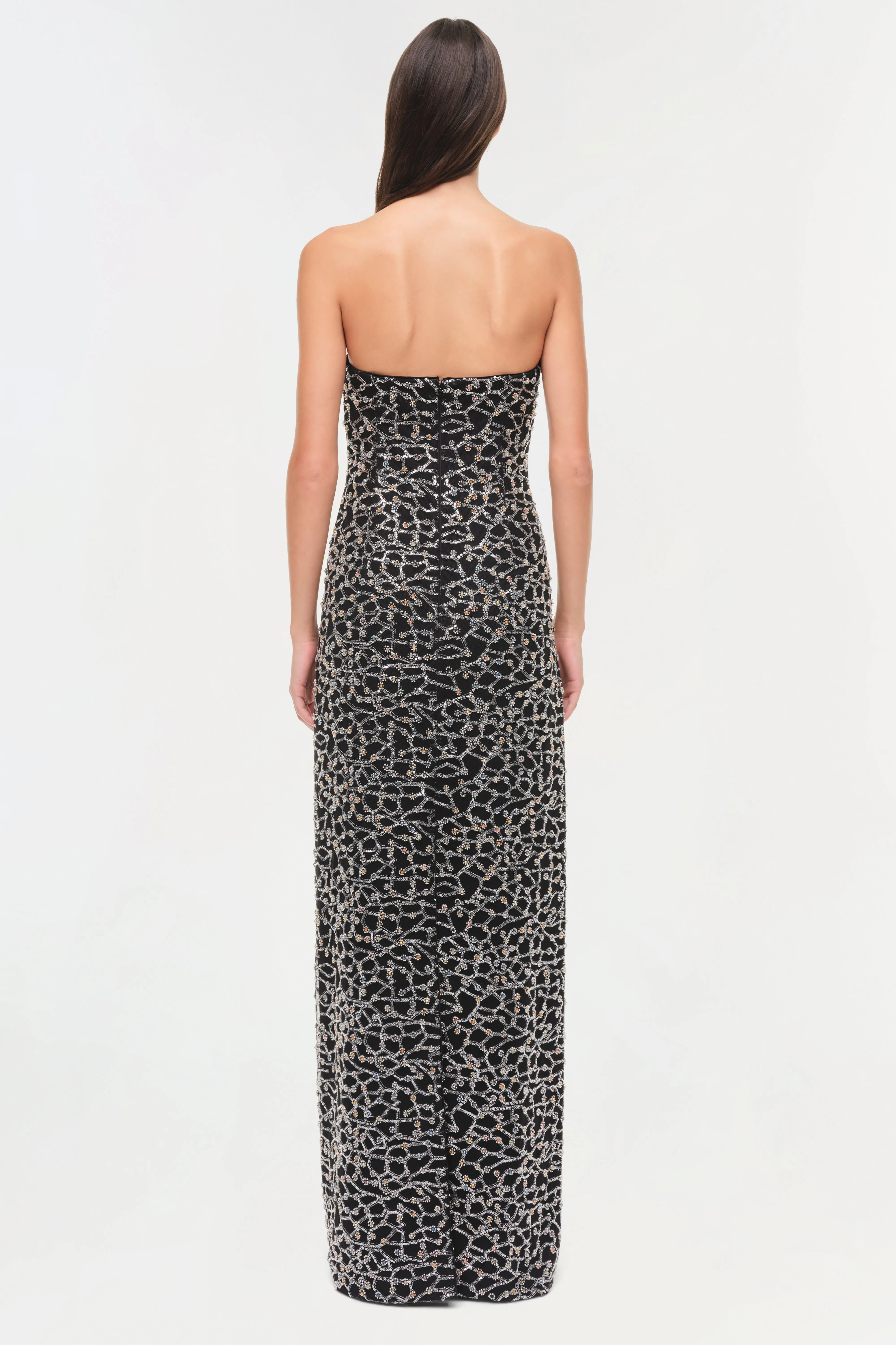 Reign Strapless Sequin Bustier Gown sold by Simkhai product image thumbnail 5