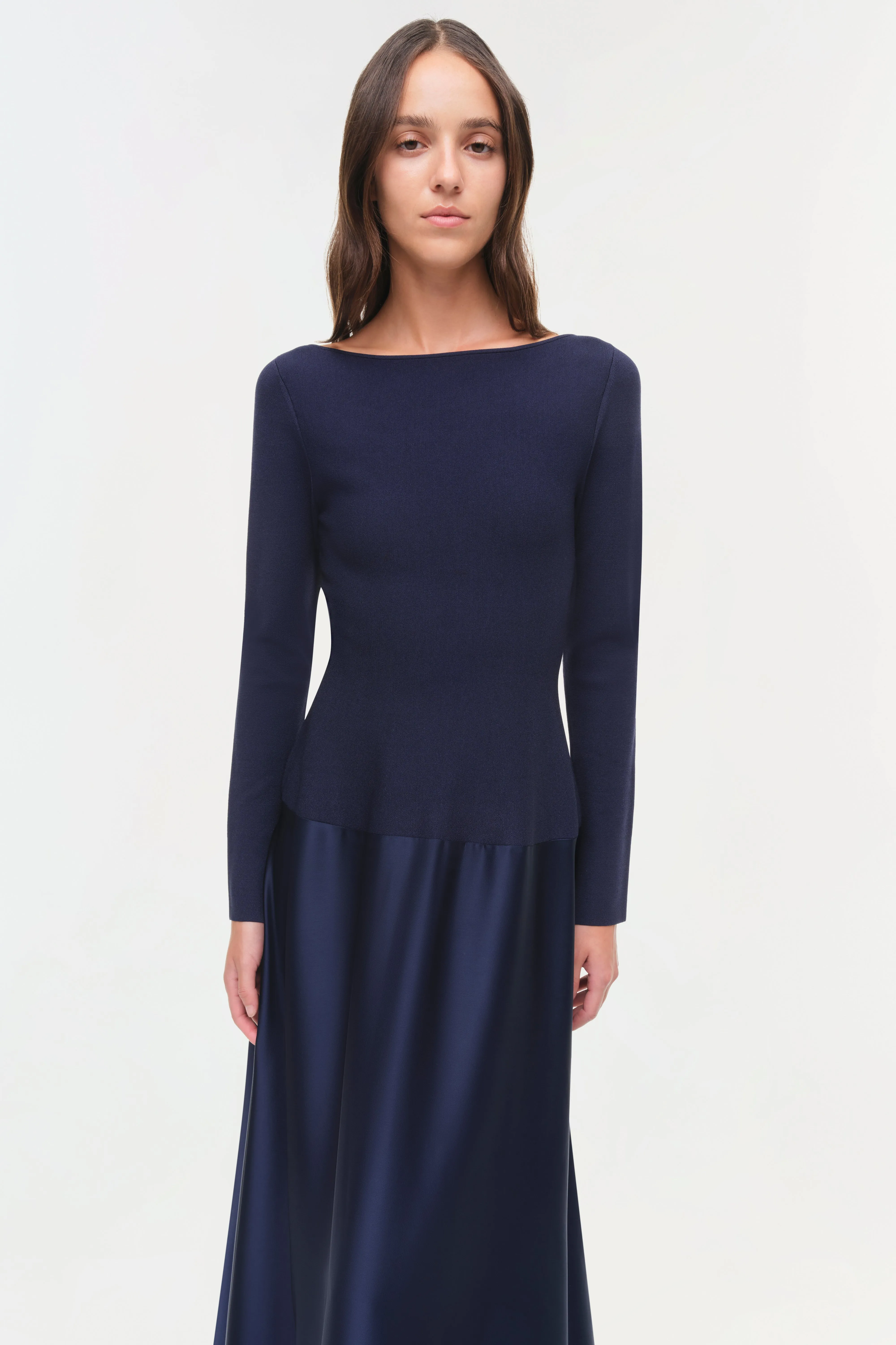 Paola Satin Knit Gown sold by Simkhai product image thumbnail 3