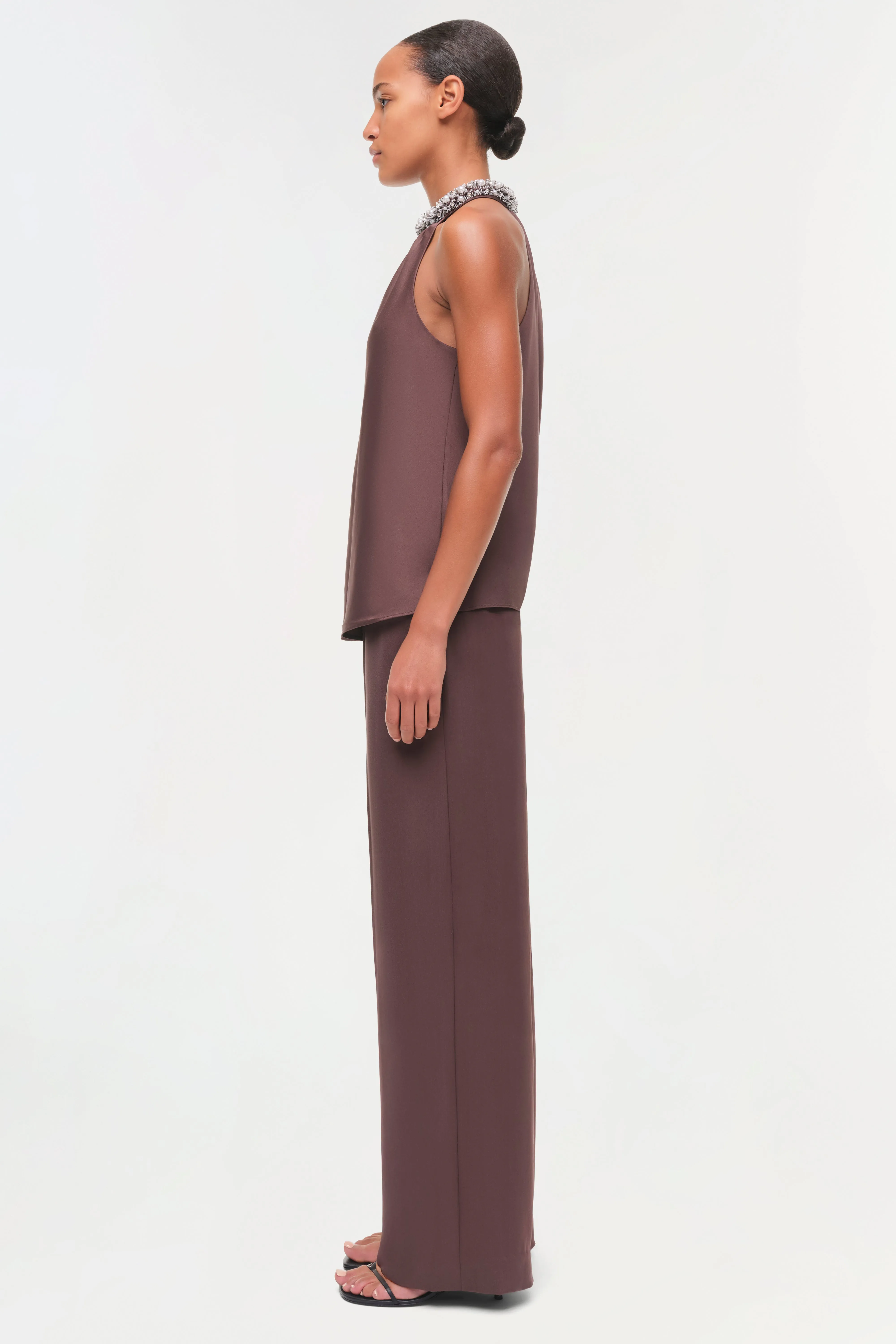 Navi Embellished Satin Top sold by Simkhai product image thumbnail 5