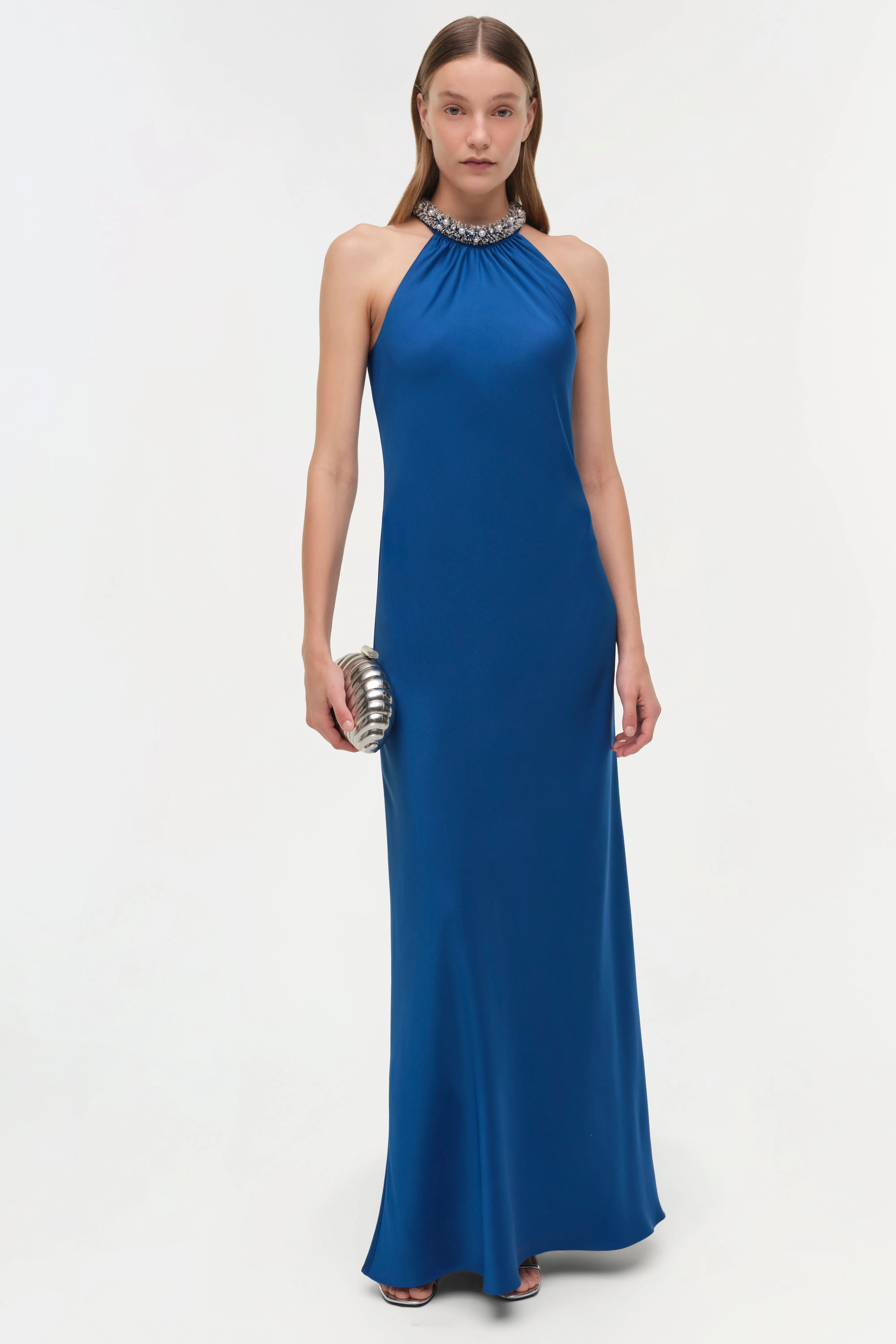Navina Satin Embellished Gown sold by Simkhai product image thumbnail 2