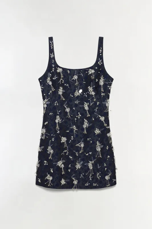 Viva Embellished Jaquard Mini Dress sold by Simkhai