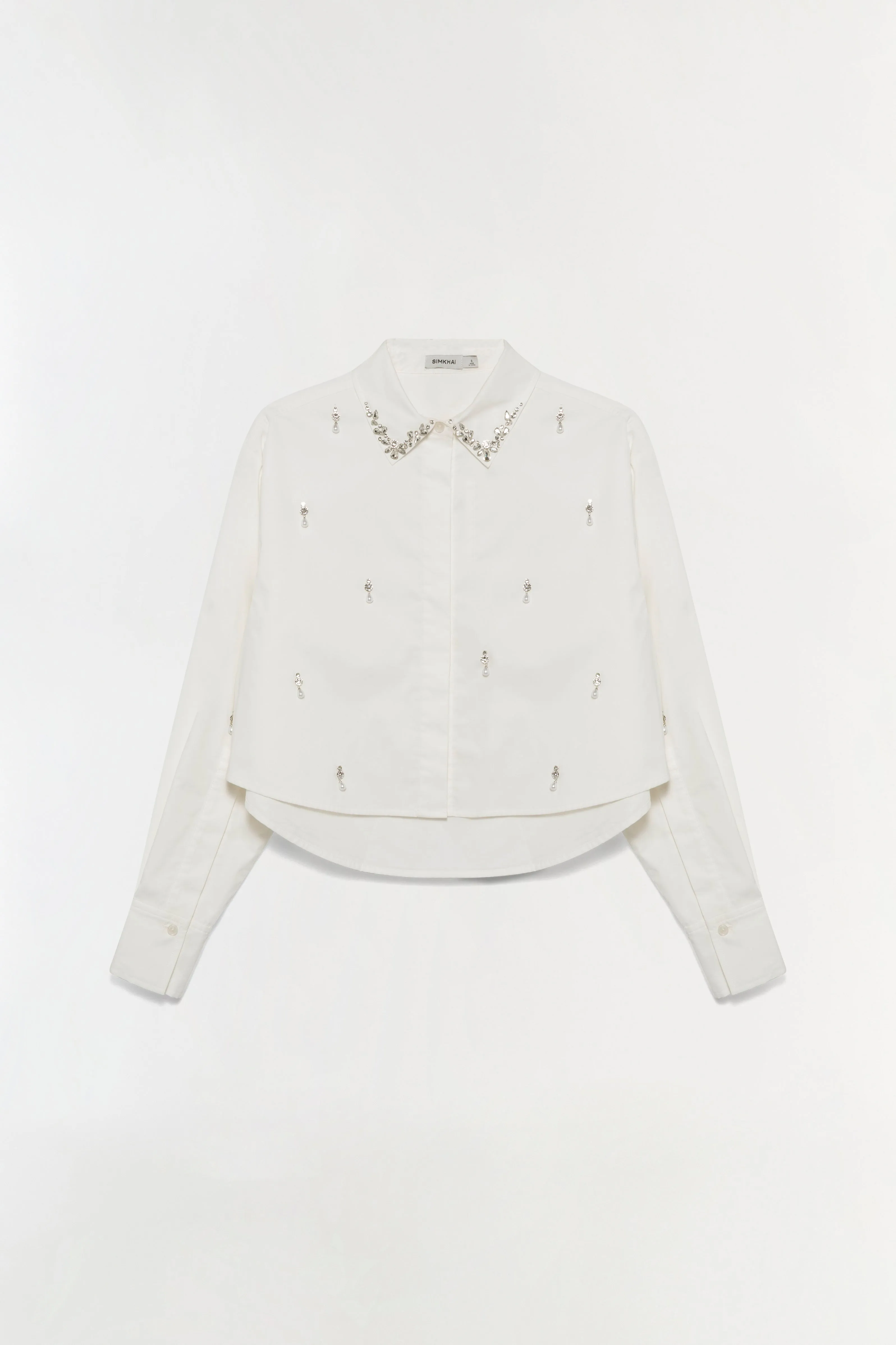 Renata Embellished Cotton Shirt sold by Simkhai