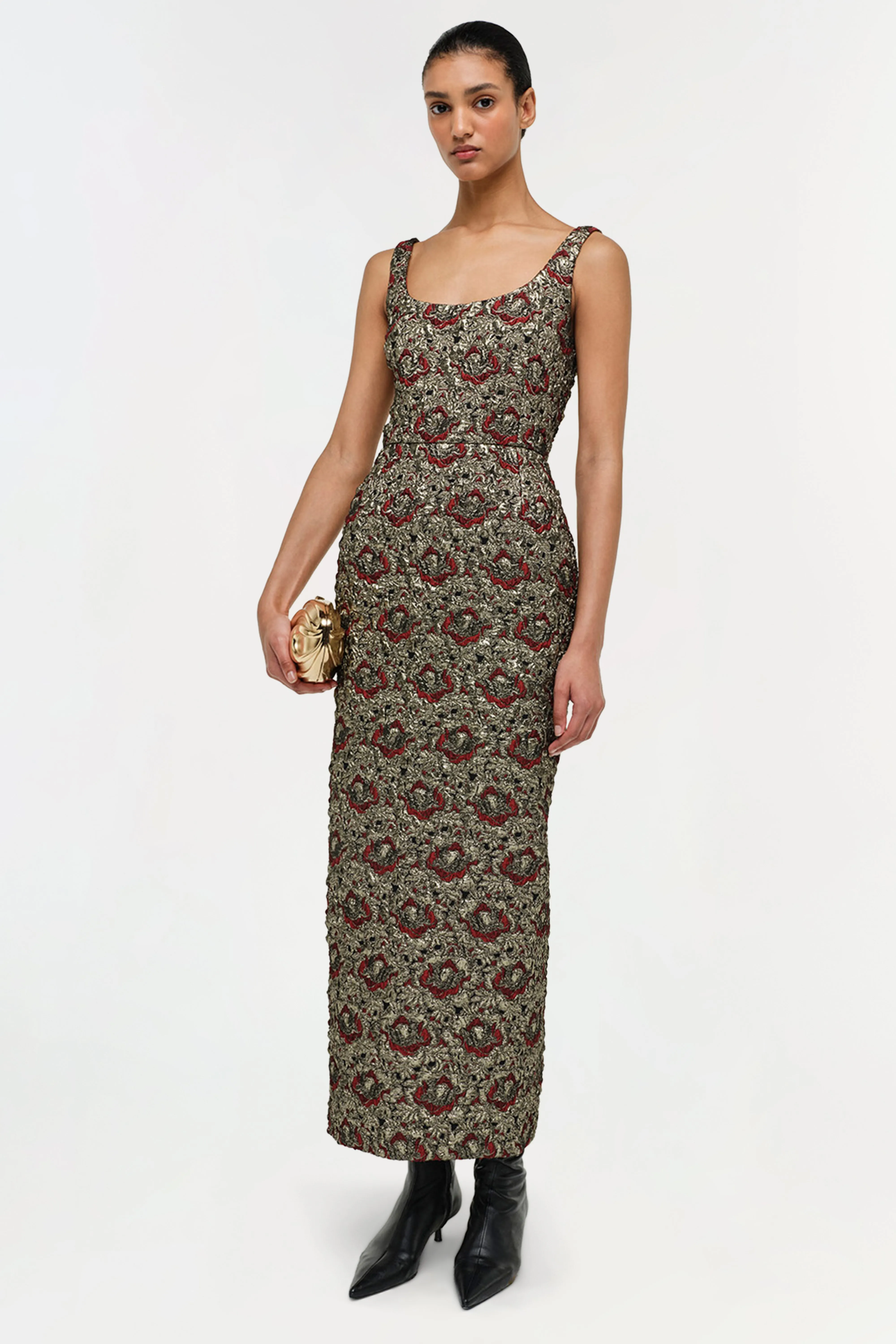 Ravenna Gilded Jacqaurd Midi Dress sold by Simkhai product image thumbnail 2