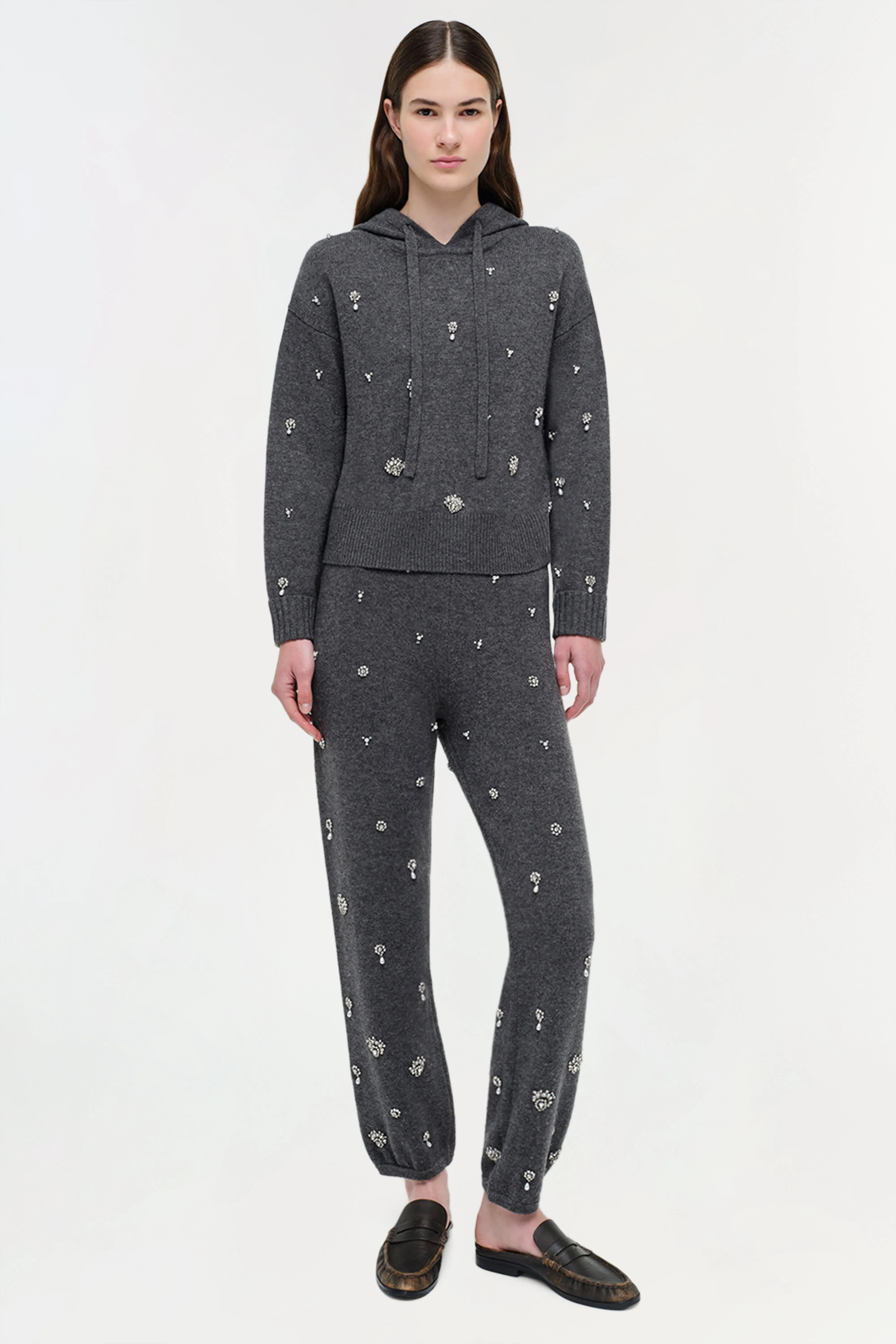 Karmen Embellished Cashmere Hoodie sold by Simkhai product image thumbnail 2