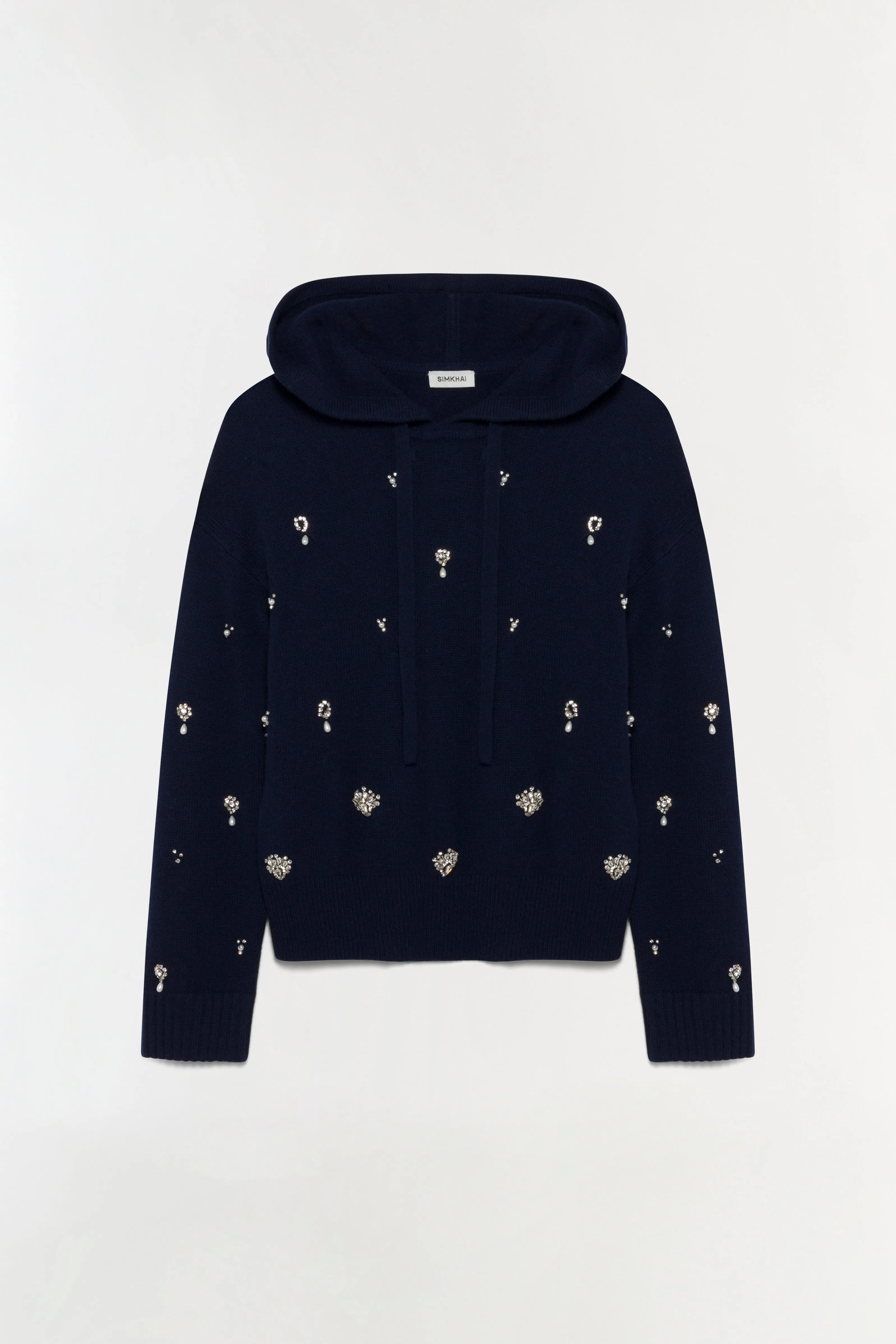Karmen Embellished Cashmere Hoodie sold by Simkhai