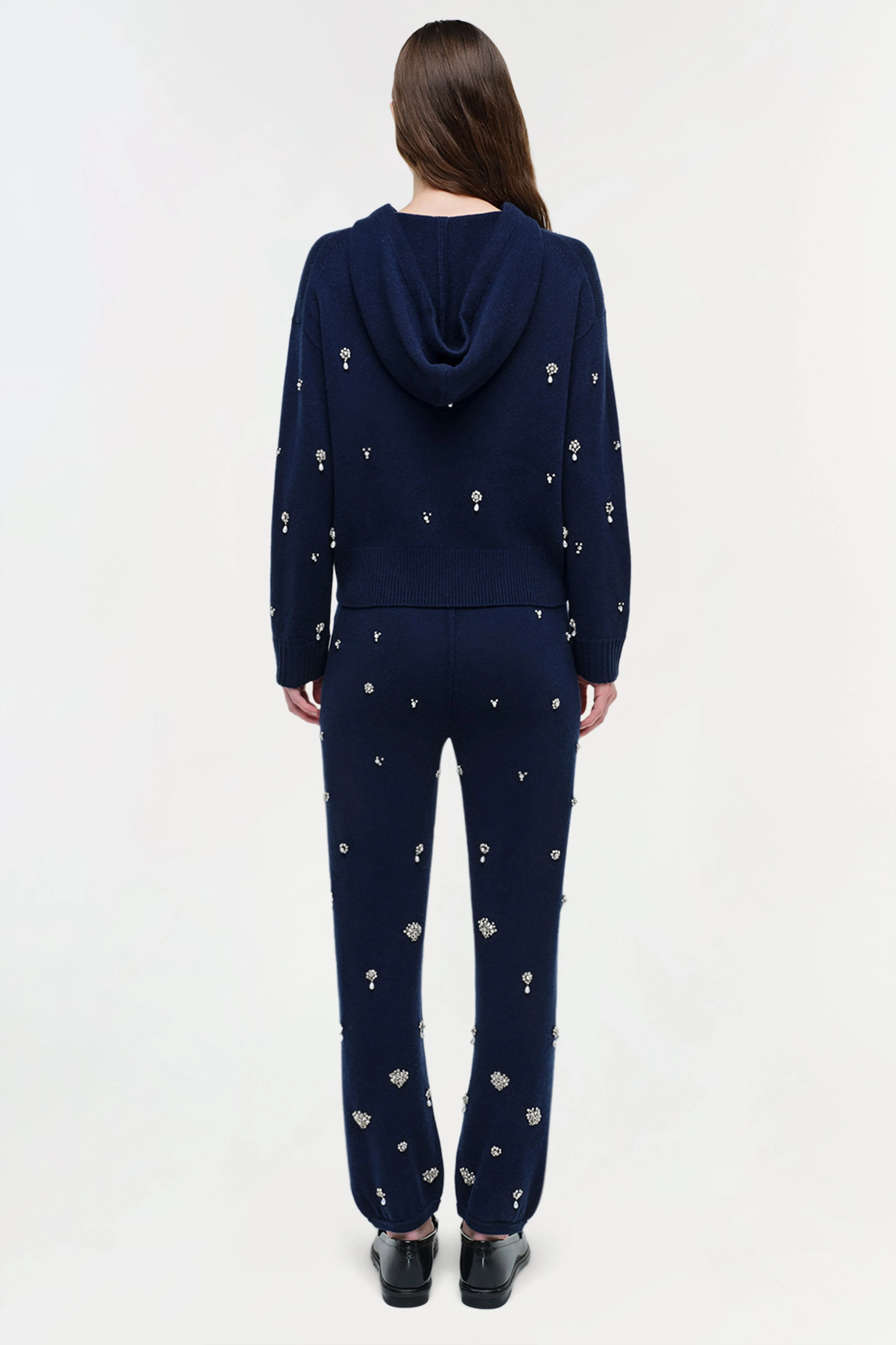 Karmen Embellished Cashmere Hoodie sold by Simkhai product image thumbnail 4