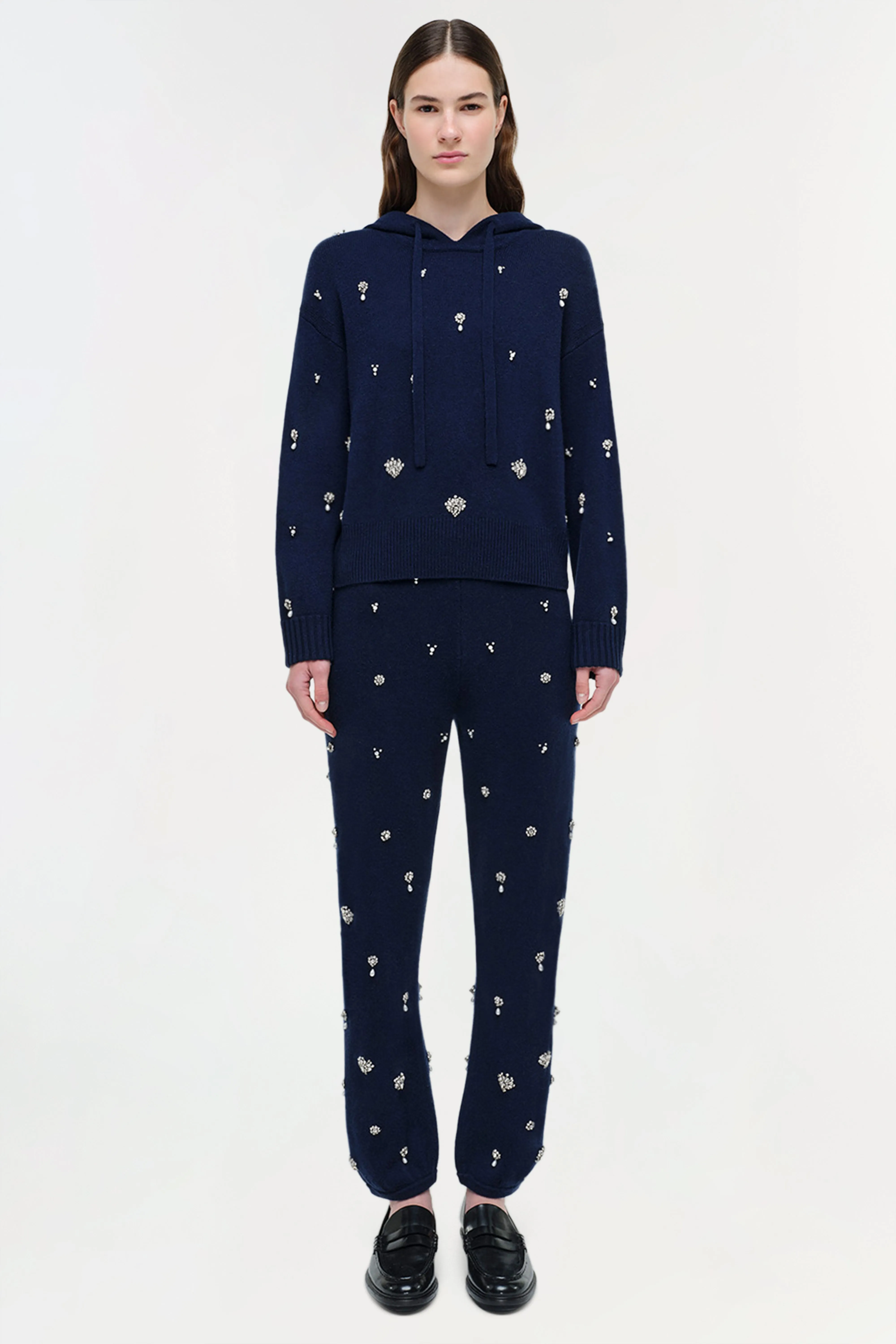 Karmen Embellished Cashmere Hoodie sold by Simkhai product image thumbnail 5