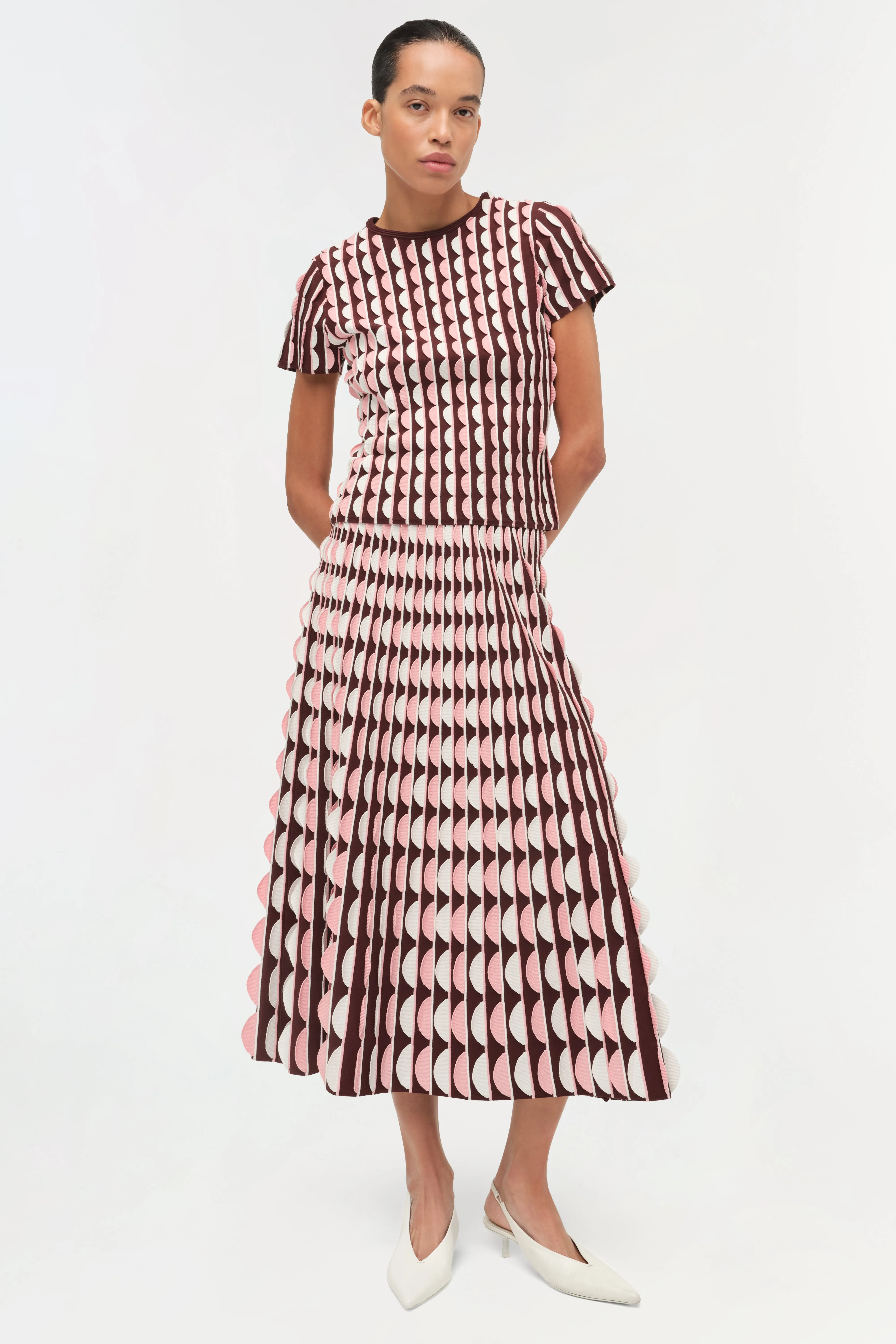 Kendra Scalloped Knit Top sold by Simkhai product image thumbnail 2