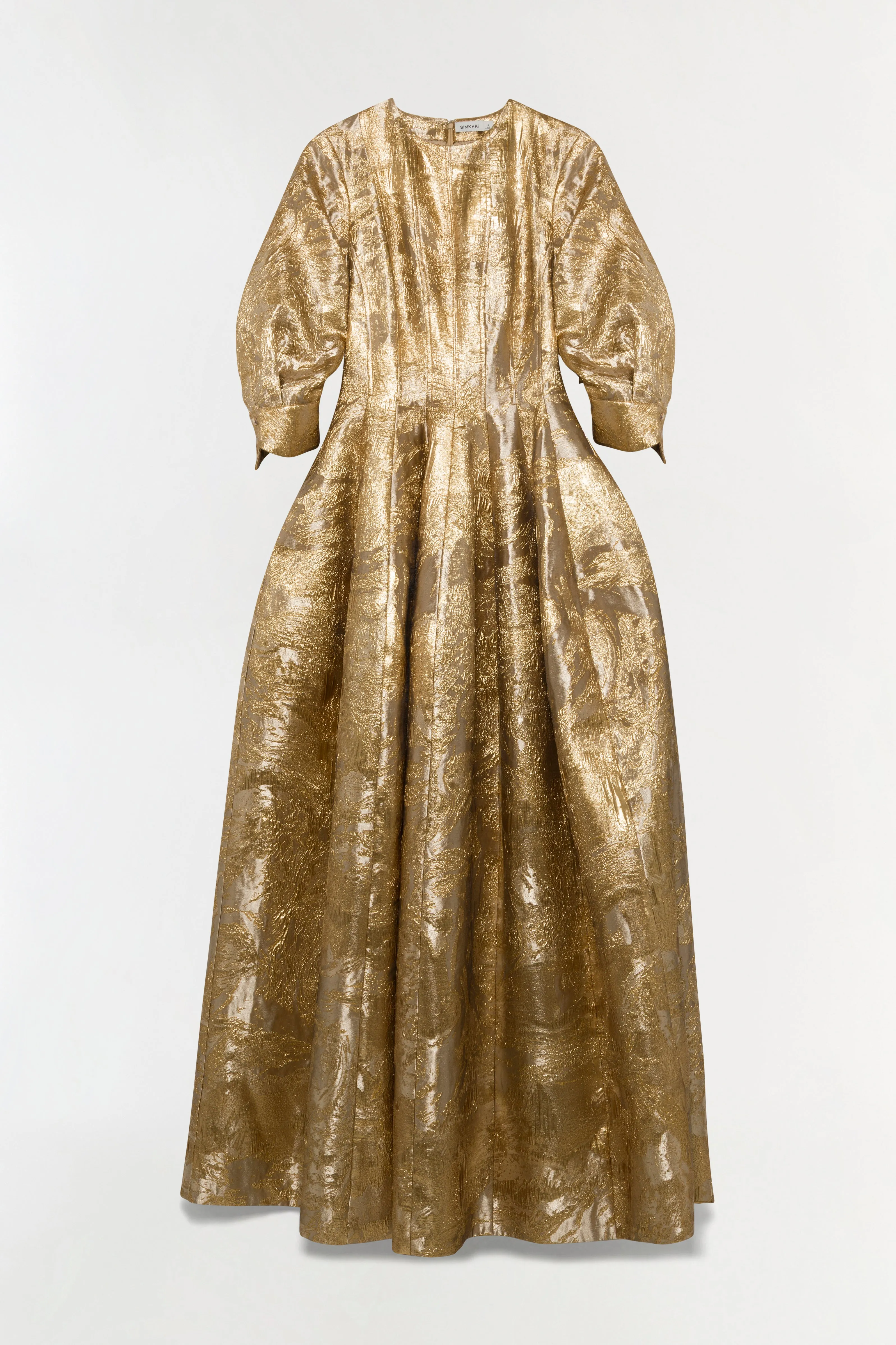 Claravelle Metallic Jacquard Gown sold by Simkhai