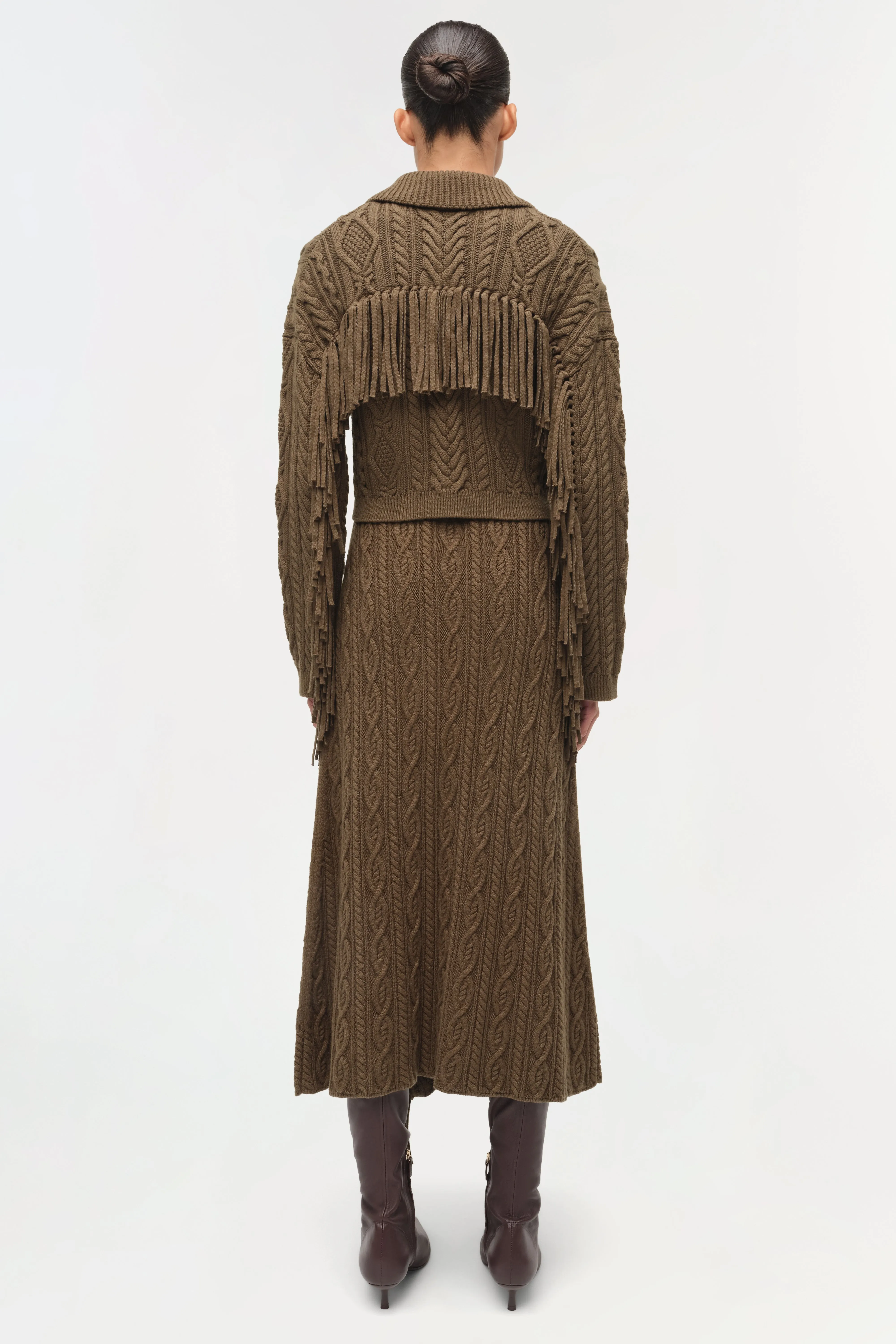 Kara Wool Fringe Midi Skirt sold by Simkhai product image thumbnail 5