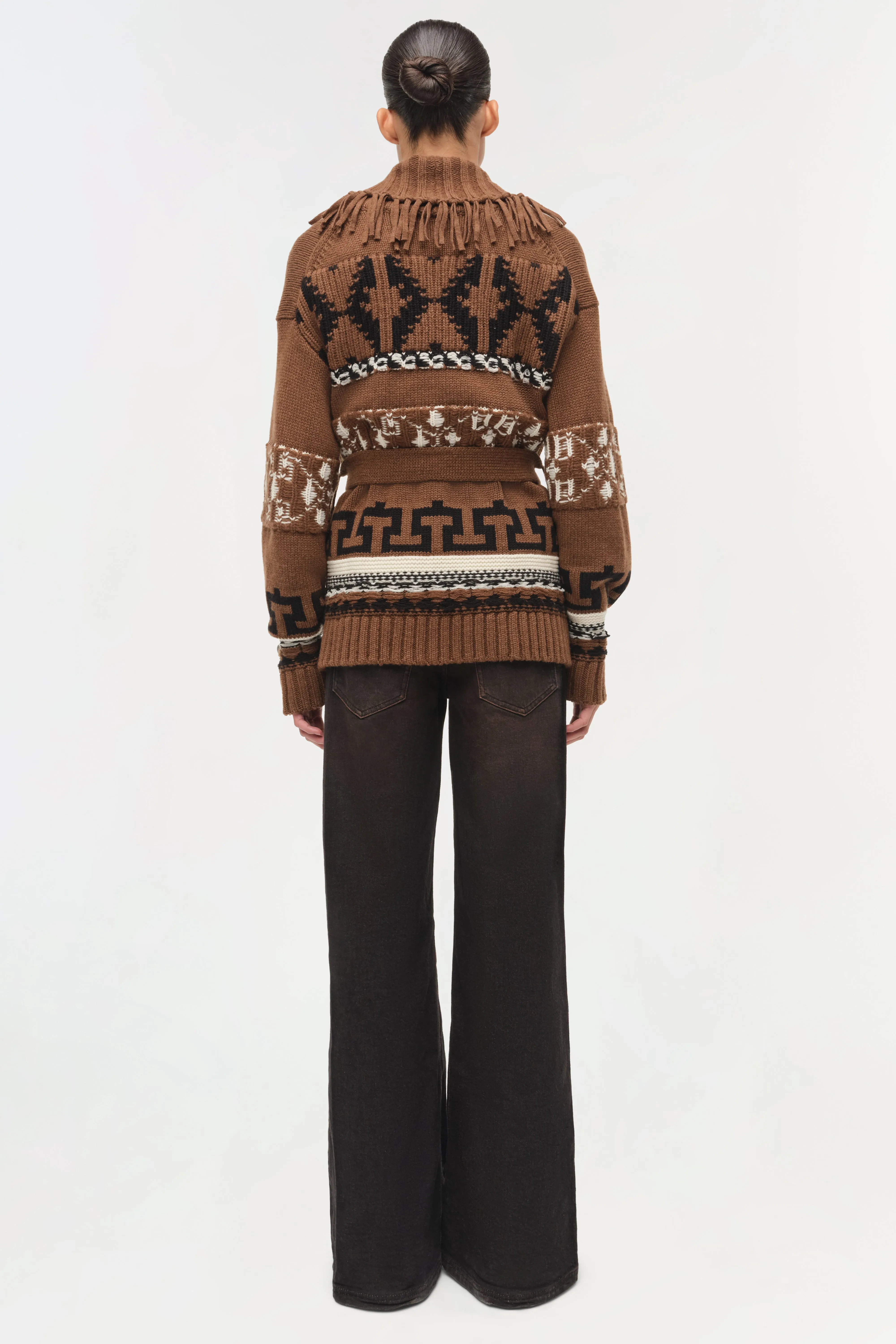 Elwood Western Fringe Wrap Cardigan sold by Simkhai product image thumbnail 5