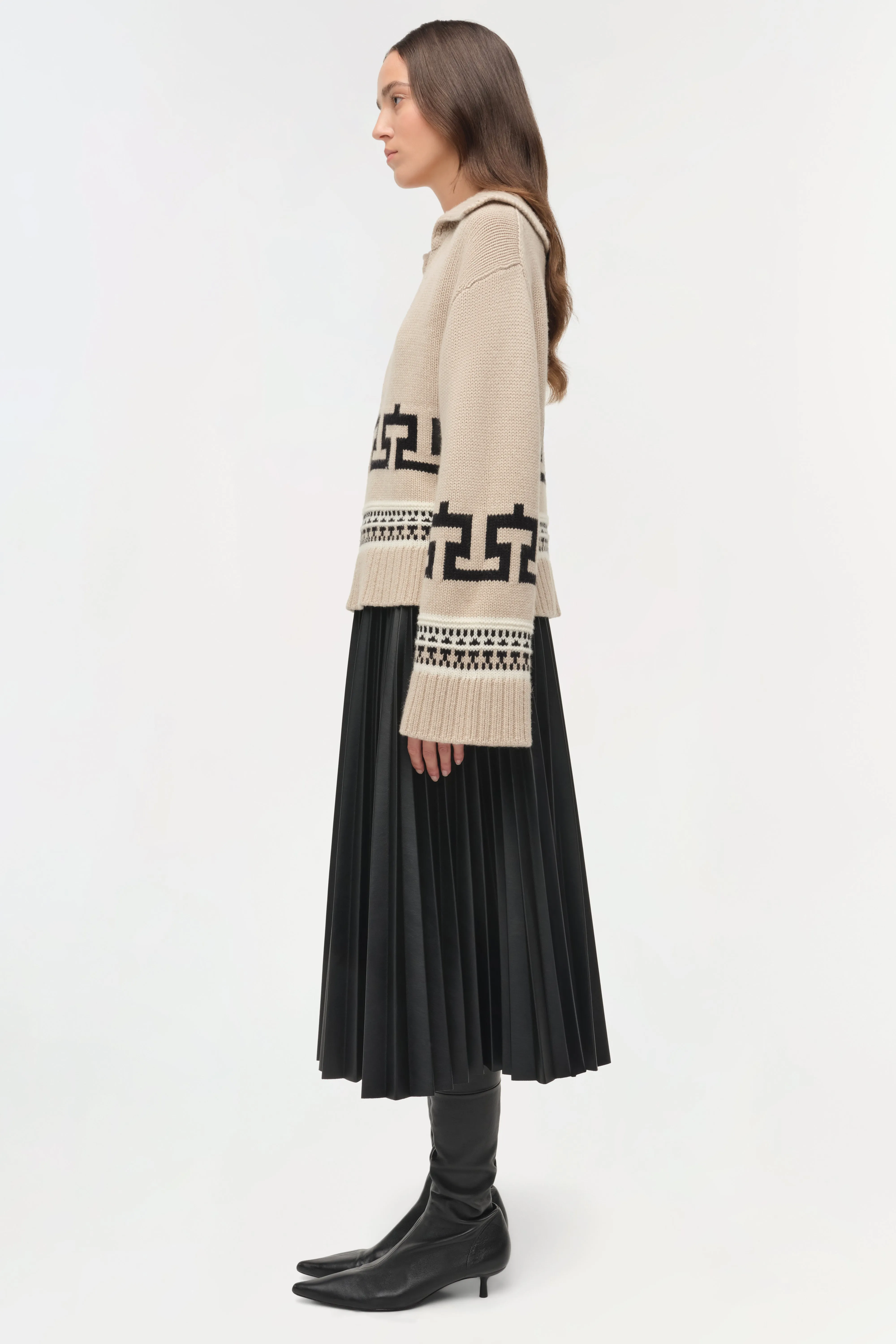 O'Reilly Western V-Neck Sweater sold by Simkhai product image thumbnail 4