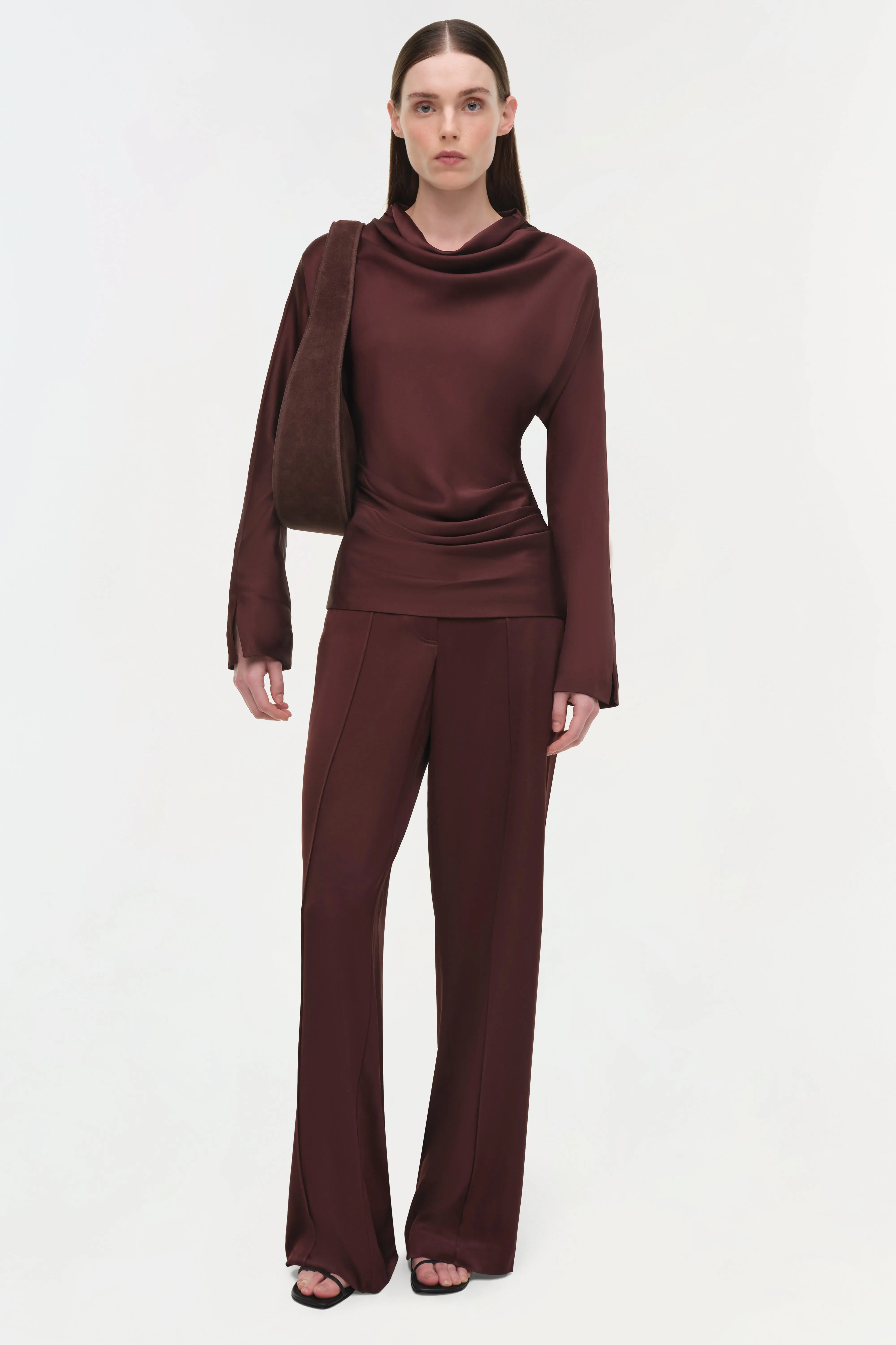 Victoria Draped Satin Top sold by Simkhai product image thumbnail 3