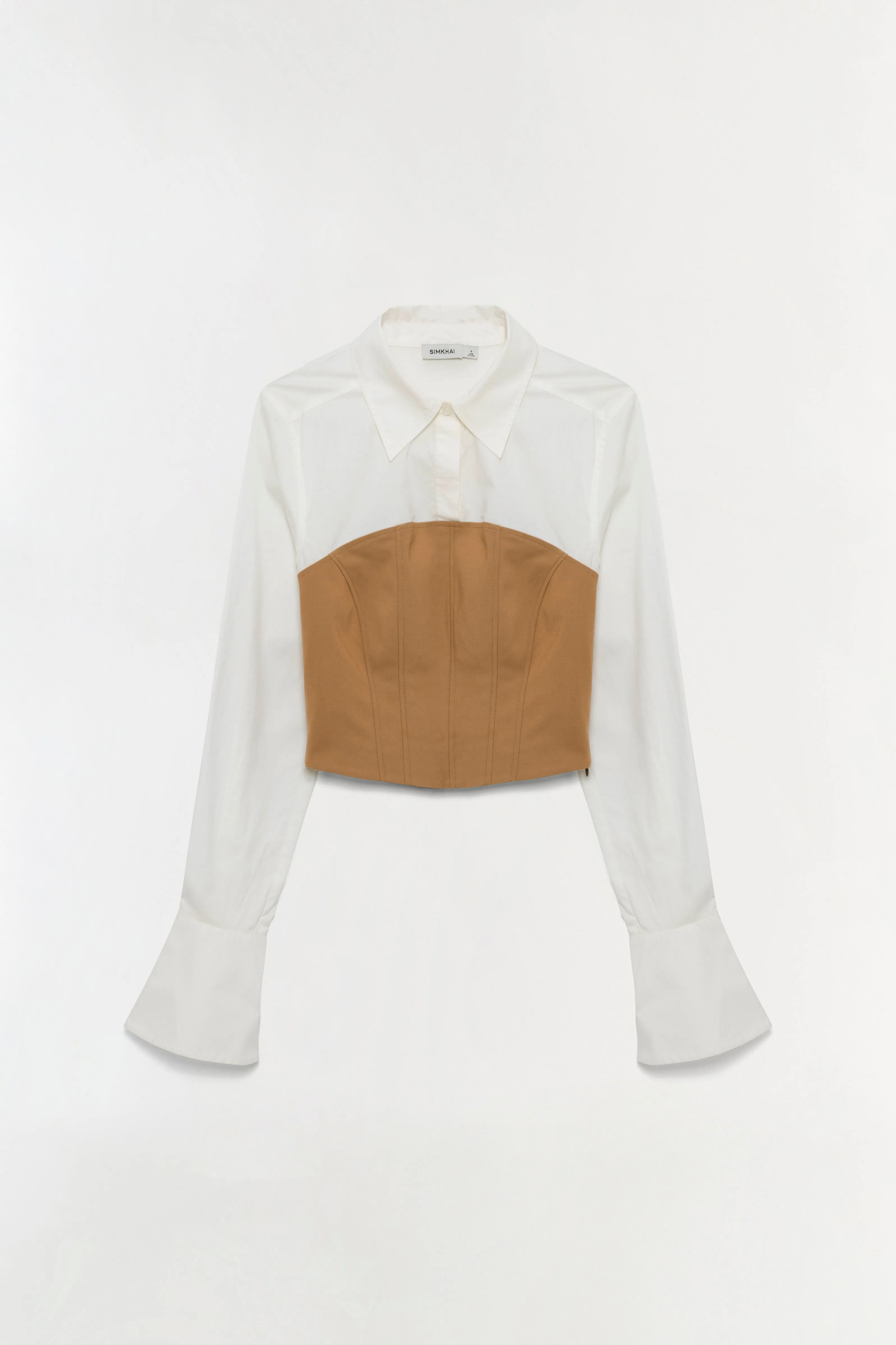 Lidey Cotton Combo Top sold by Simkhai