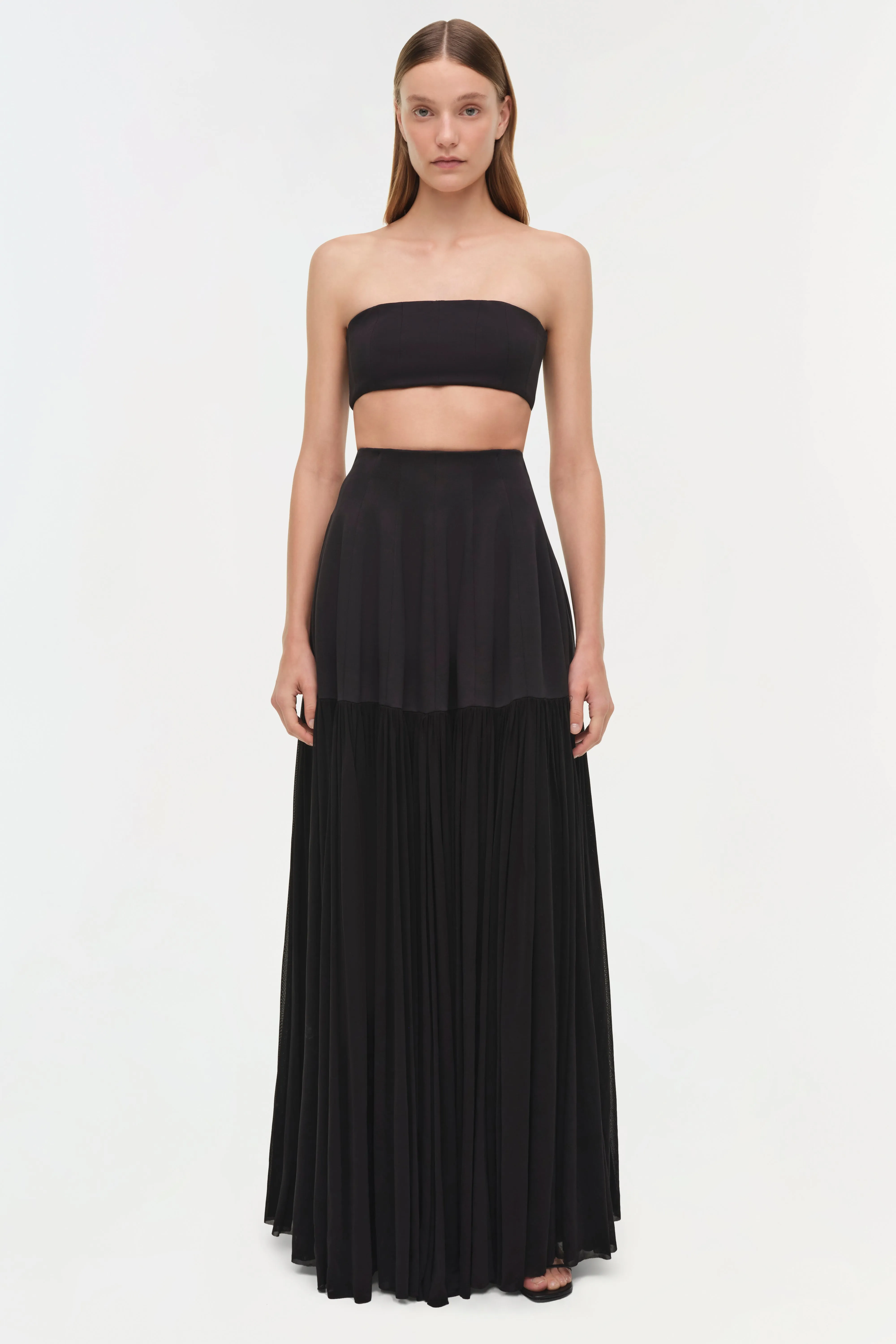 Saryn Draped Jersey Midi Skirt sold by Simkhai product image thumbnail 2