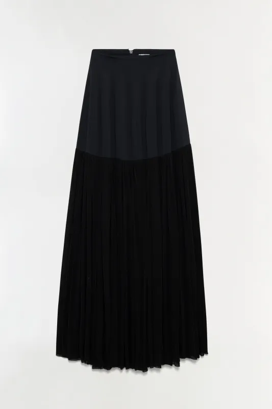 Saryn Draped Jersey Midi Skirt made by Simkhai