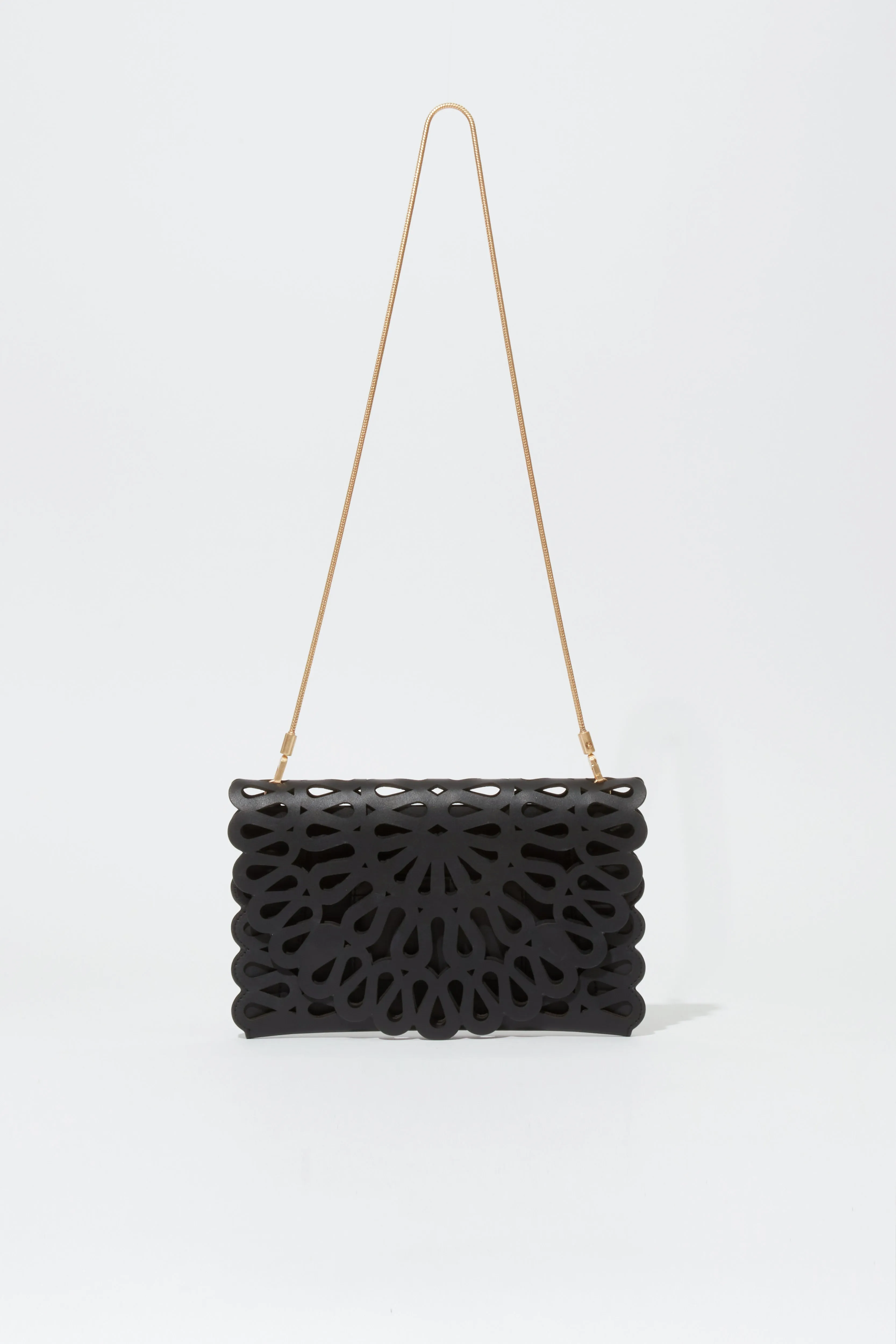 Mccall Laser Cut Leather Clutch sold by Simkhai product image thumbnail 4
