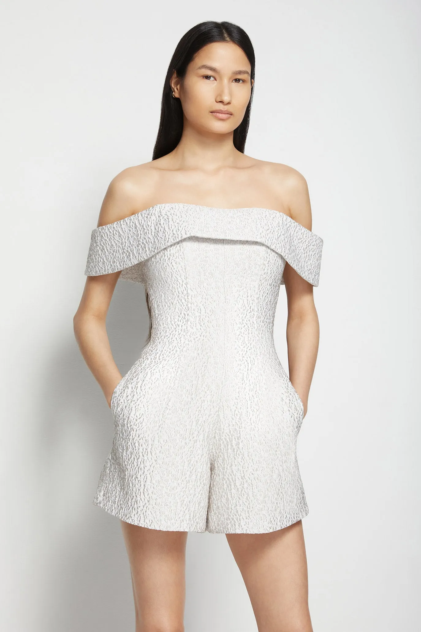 Valerie Matelasse Romper sold by Simkhai product image thumbnail 5