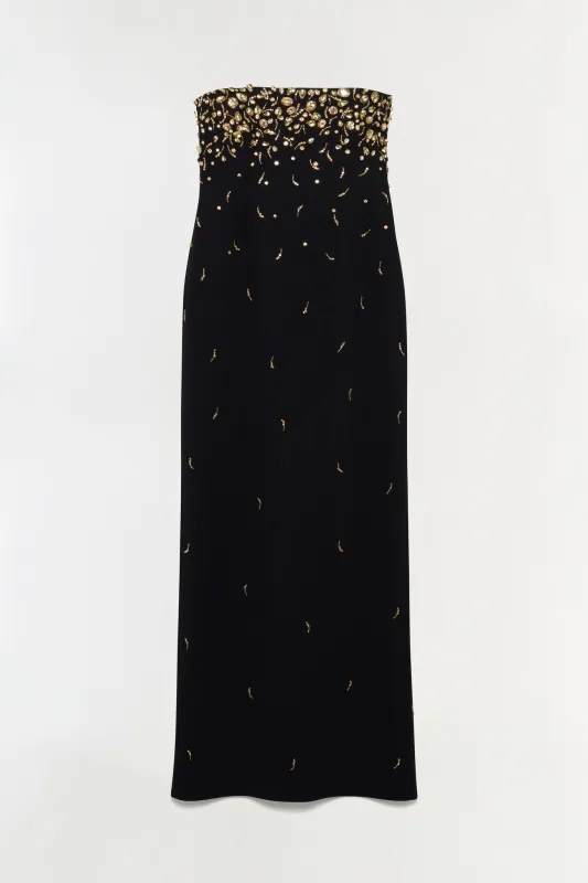 Reign Embellished Strapless Gown sold by Simkhai