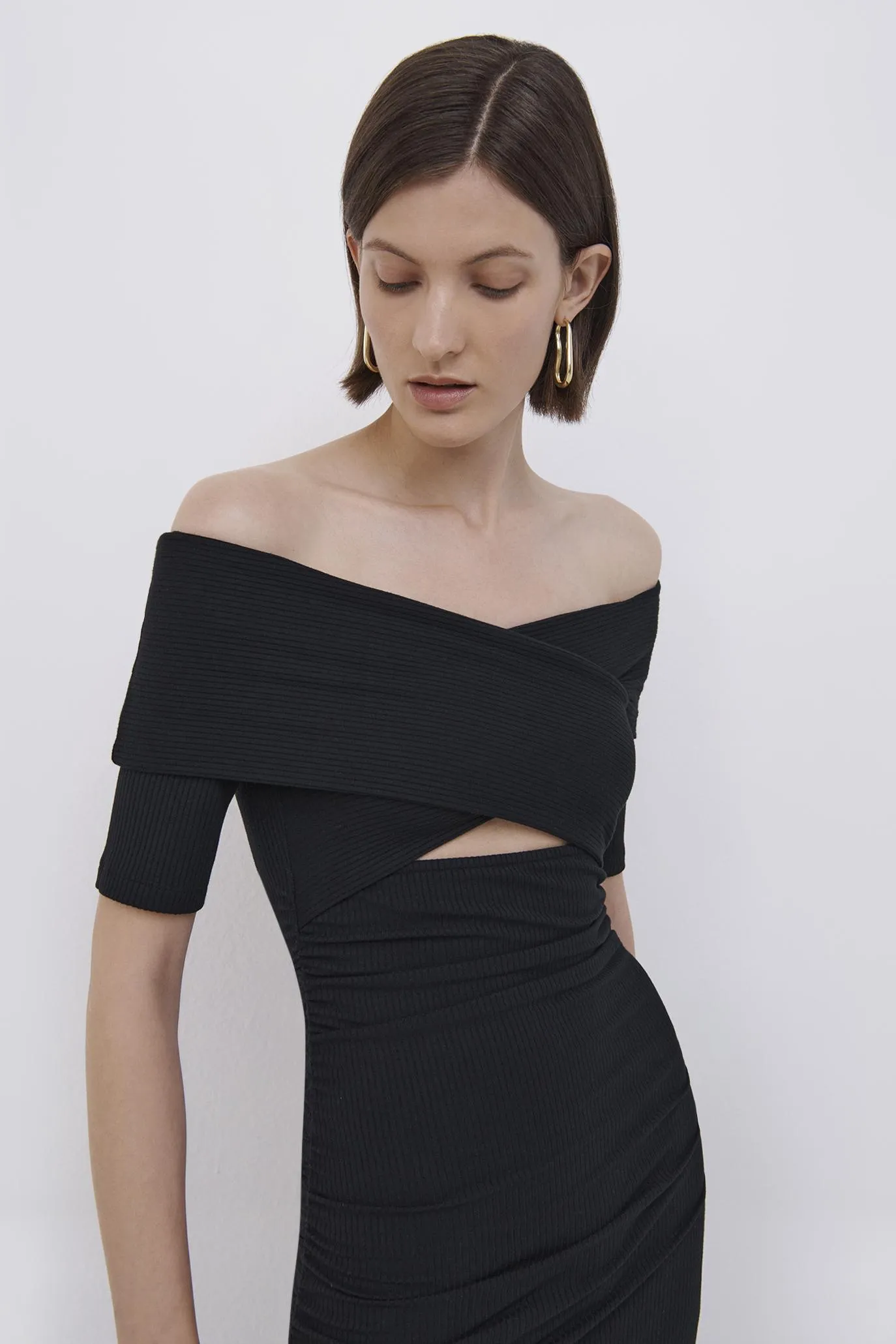 Kimberlyn Shaping Rib Midi Dress sold by Simkhai product image thumbnail 3