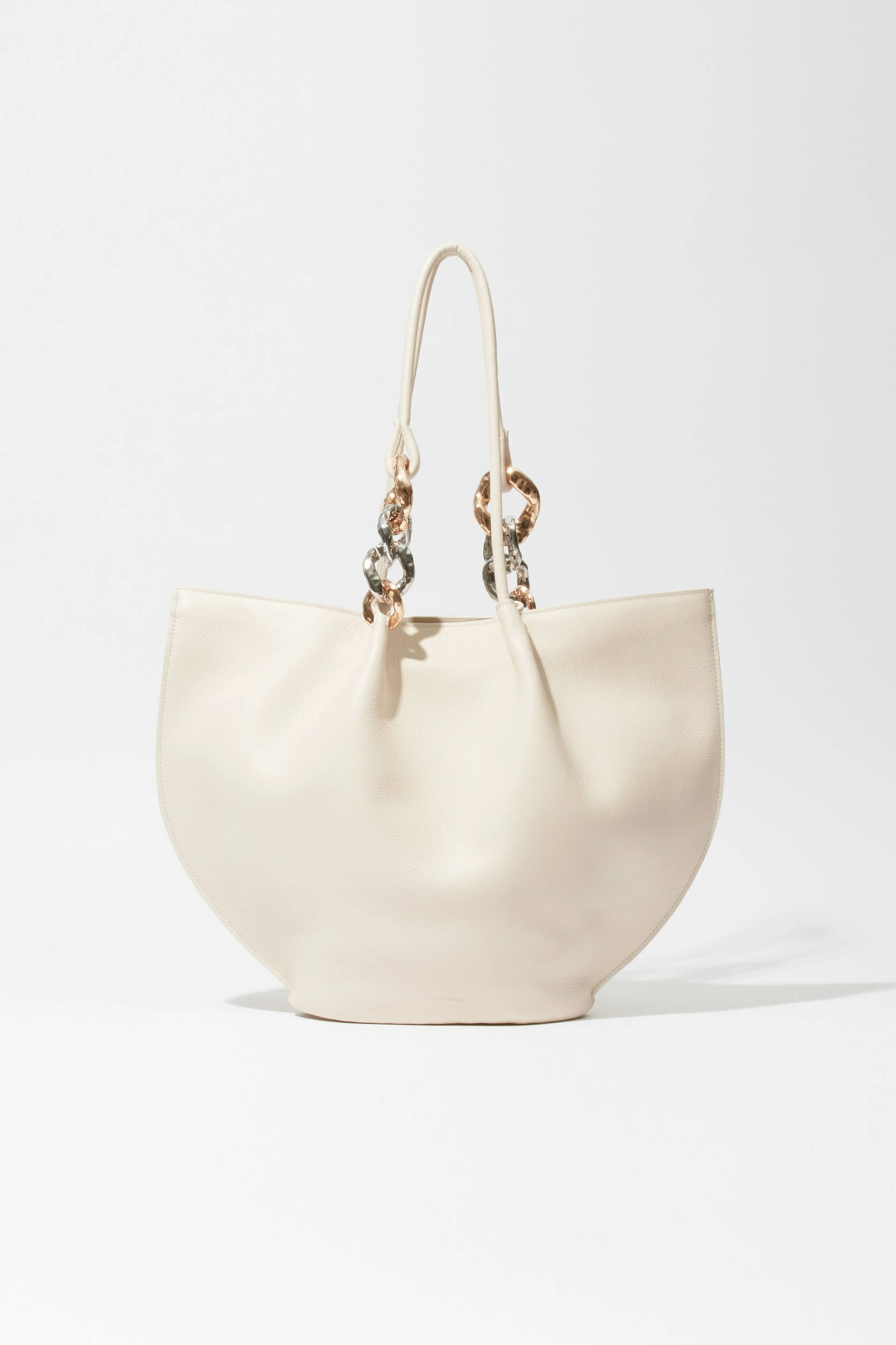 Arlo Chain Pebble Leather Tote sold by Simkhai