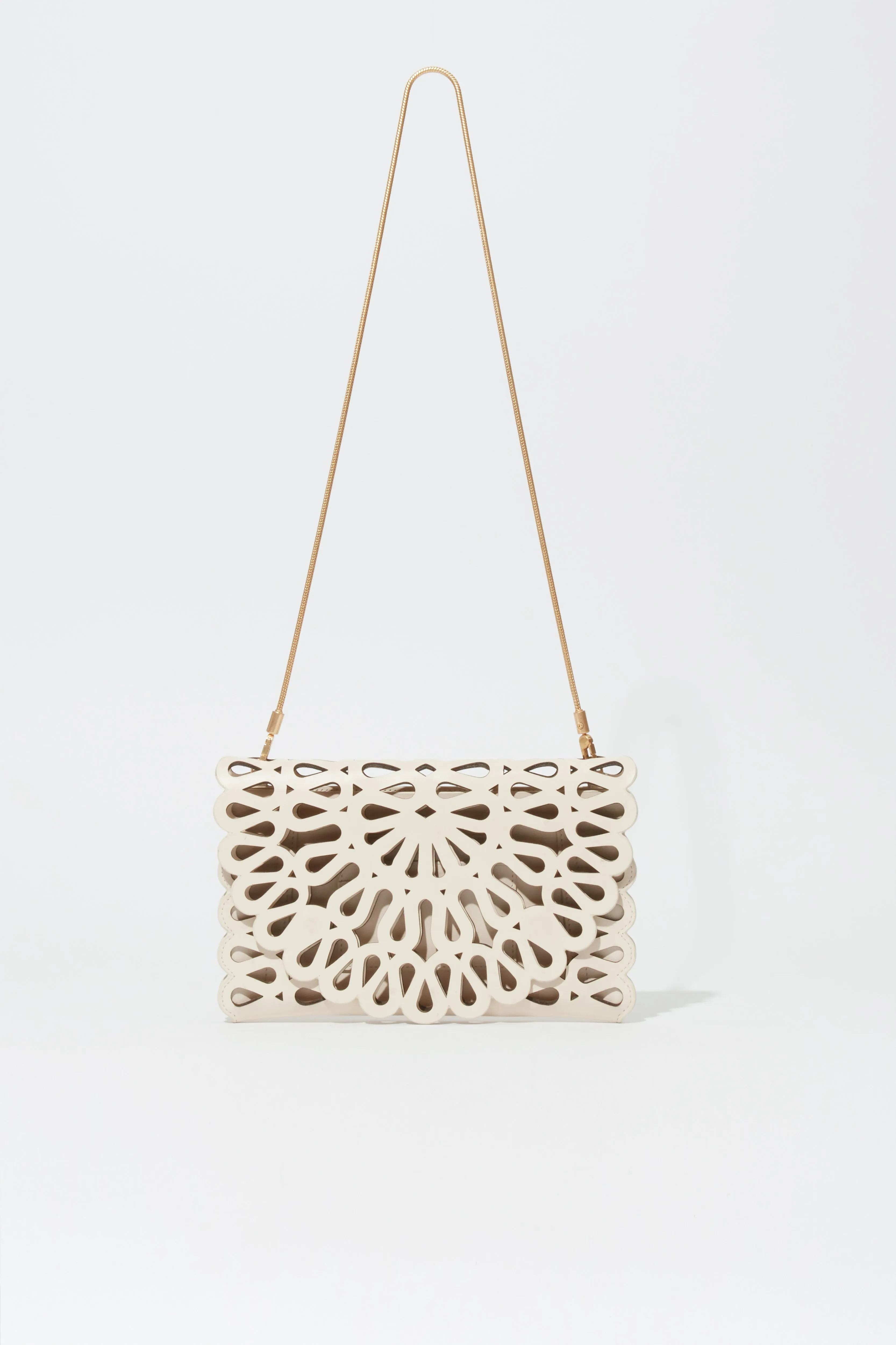 Mccall Laser Cut Leather Clutch sold by Simkhai product image thumbnail 4