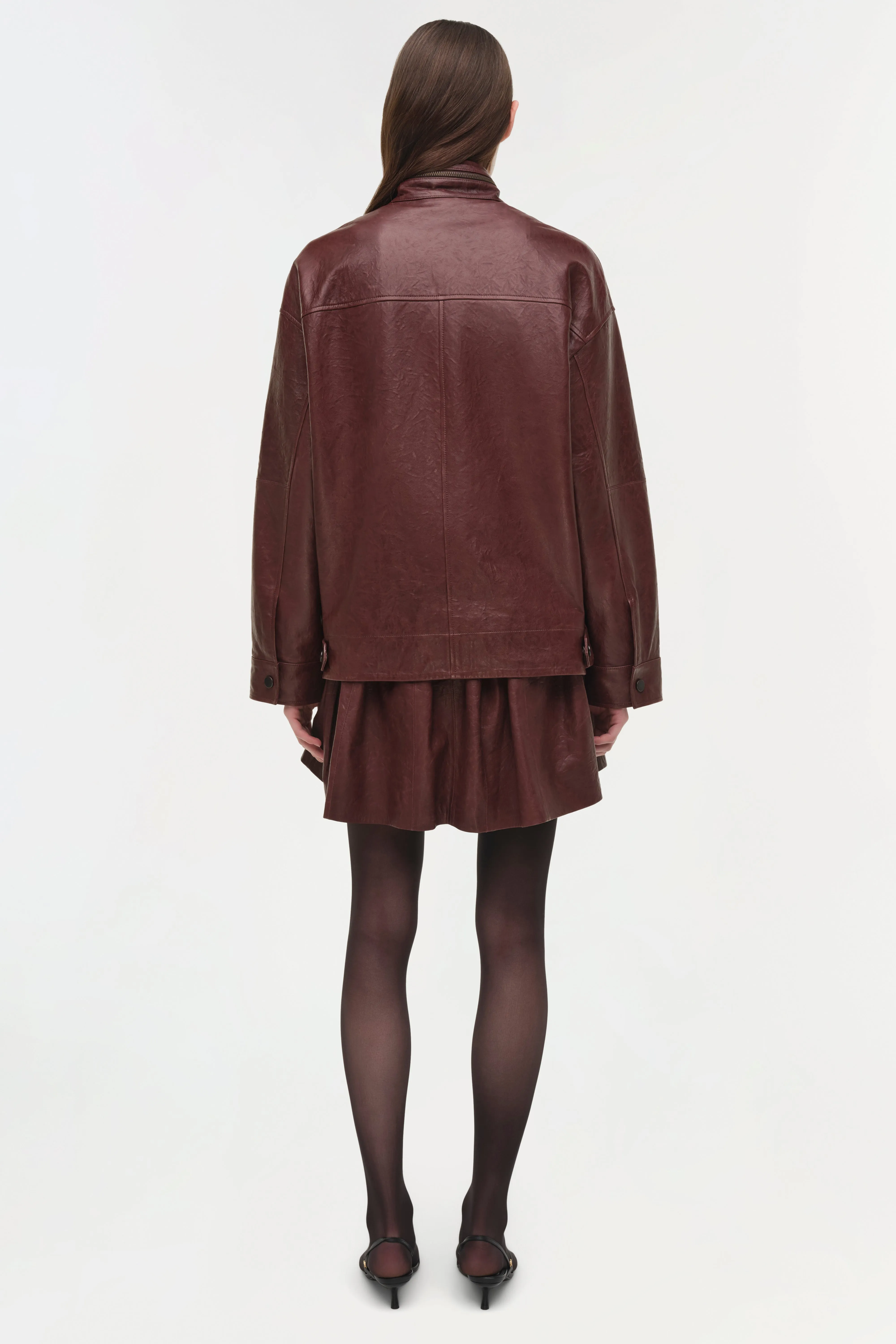 Bryar Leather Mini Skirt sold by Simkhai product image thumbnail 5