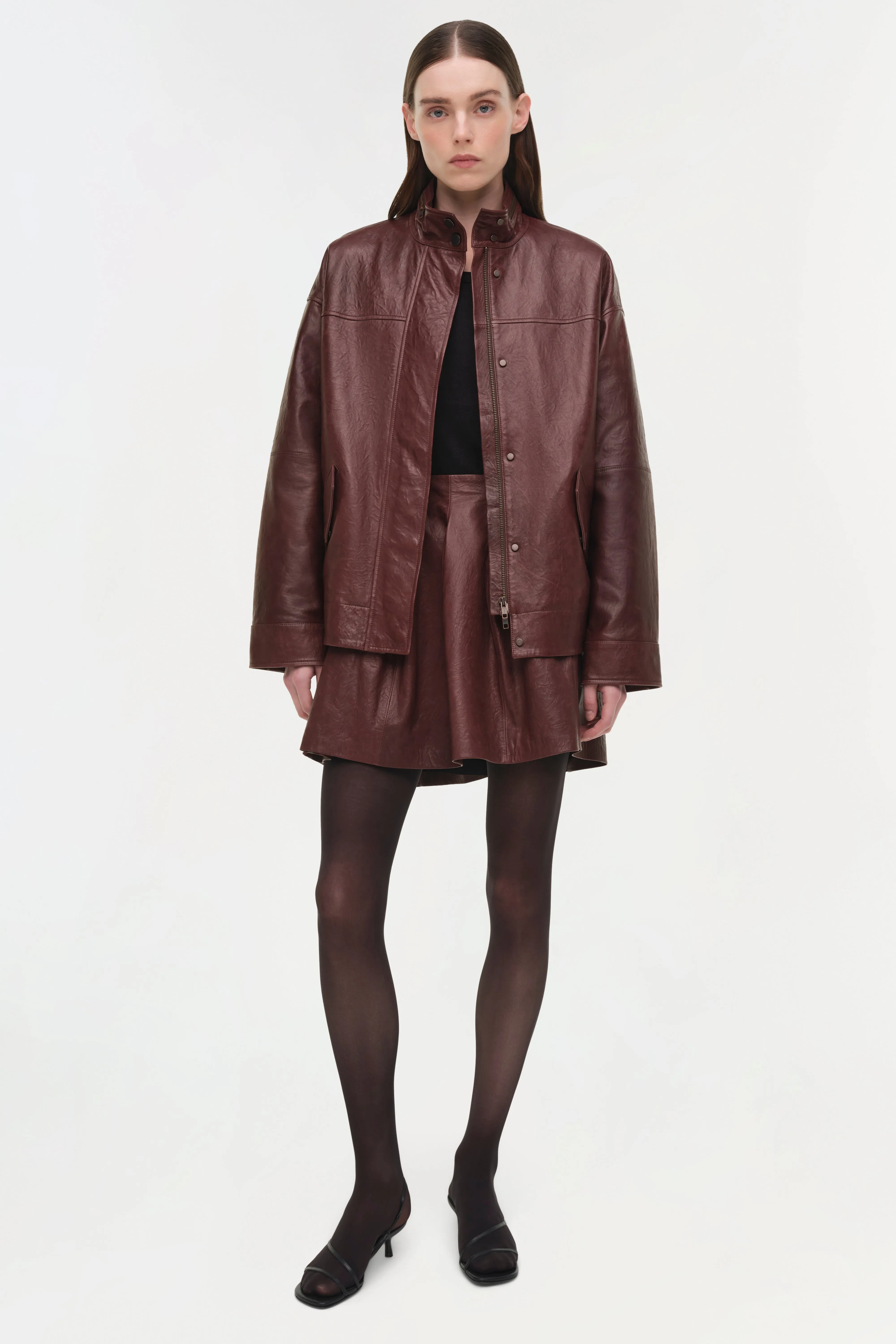 Bryar Leather Mini Skirt sold by Simkhai product image thumbnail 2